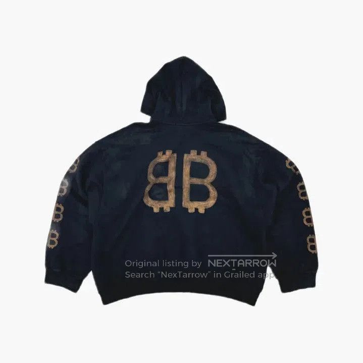 Other Balenciaga Logo Print Vintage Hoodie for Men. Size US L / EU 52-54 / 3 - 3 Thumbnail
