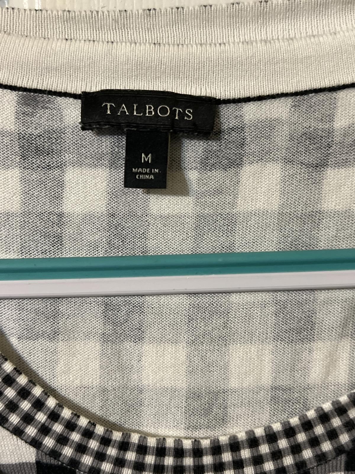 Other Talbots Black White Gingham Cardigan & Tank Coastal Grandma Size M / US 6-8 / IT 42-44 - 3 Thumbnail