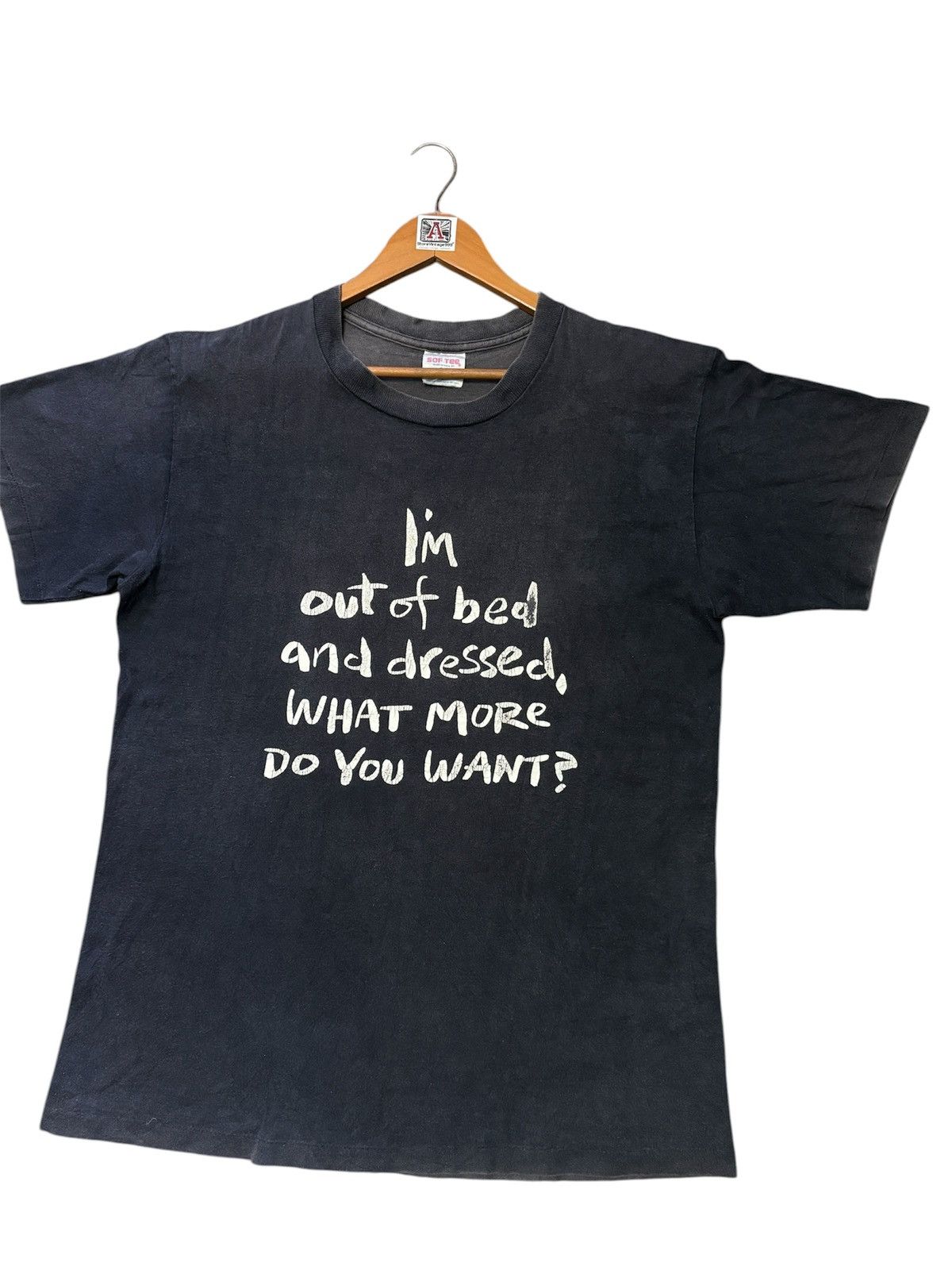 Vintage ‼️RARE‼️VINTAGE “I’M OUT OF BED AND DRESSED” TSHIRT TEE💥 Size US L / EU 52-54 / 3 - 2 Thumbnail