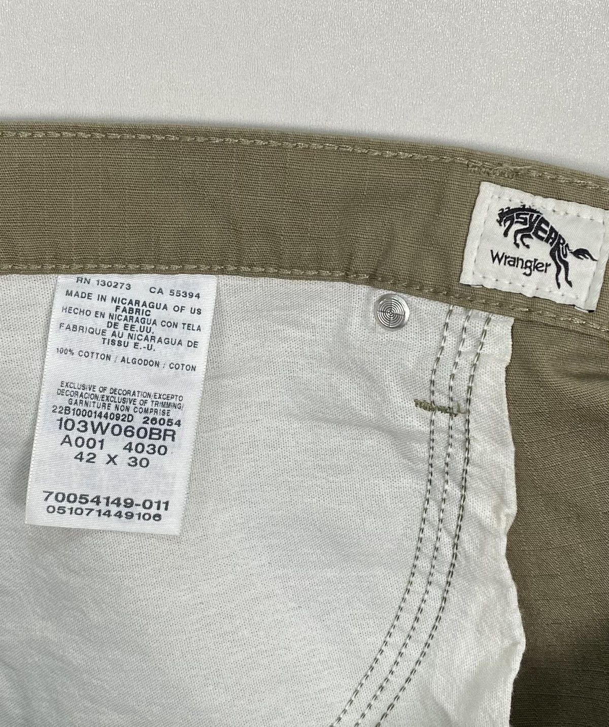 Wrangler NWT Wrangler Riggs Ranger Ripstop Workwear Pants Khaki Relax Size US 42 / EU 58 - 8 Thumbnail