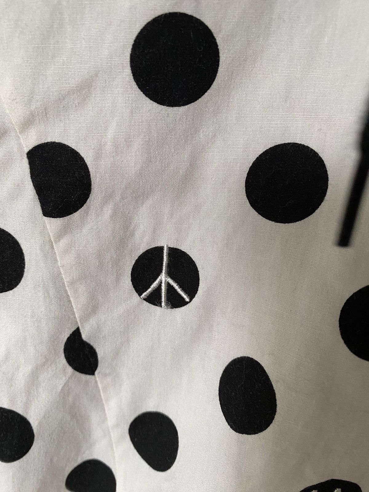 Japanese Brand ARMED Japan polka dot flannel smile and anarchy hoodie Size US S / EU 44-46 / 1 - 10 Thumbnail