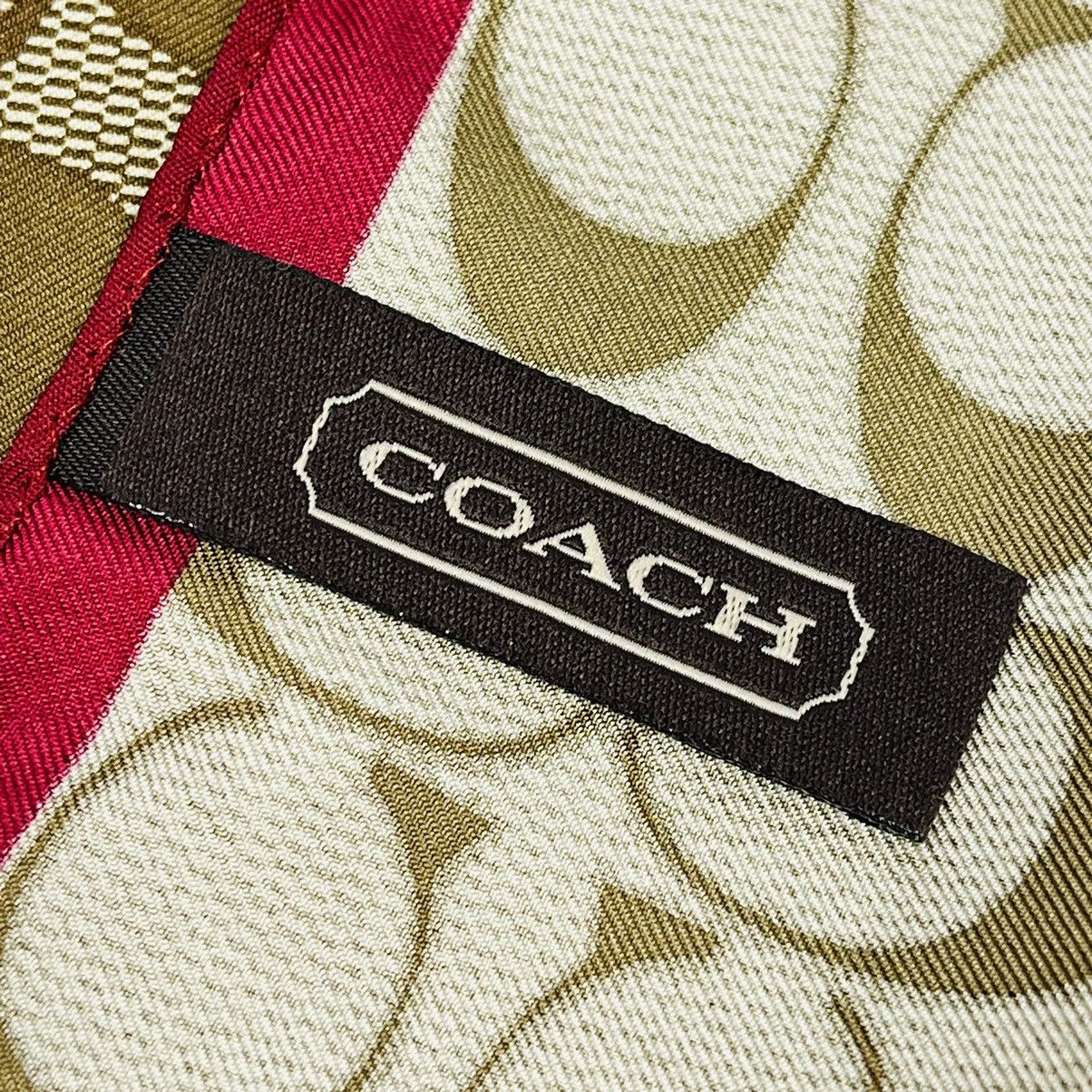Coach COACH SILK BANDANA HANDKERCHIEF NECKERCHIEF SCARF Size ONE SIZE - 5 Thumbnail