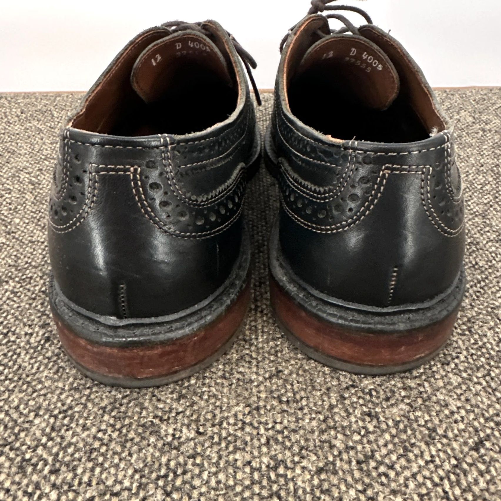 Allen Edmonds Allen Edmonds McTavish Shoes Mens Size 12 D Black Leather Cap Toe Dress Oxford Size ONE SIZE - 5 Thumbnail