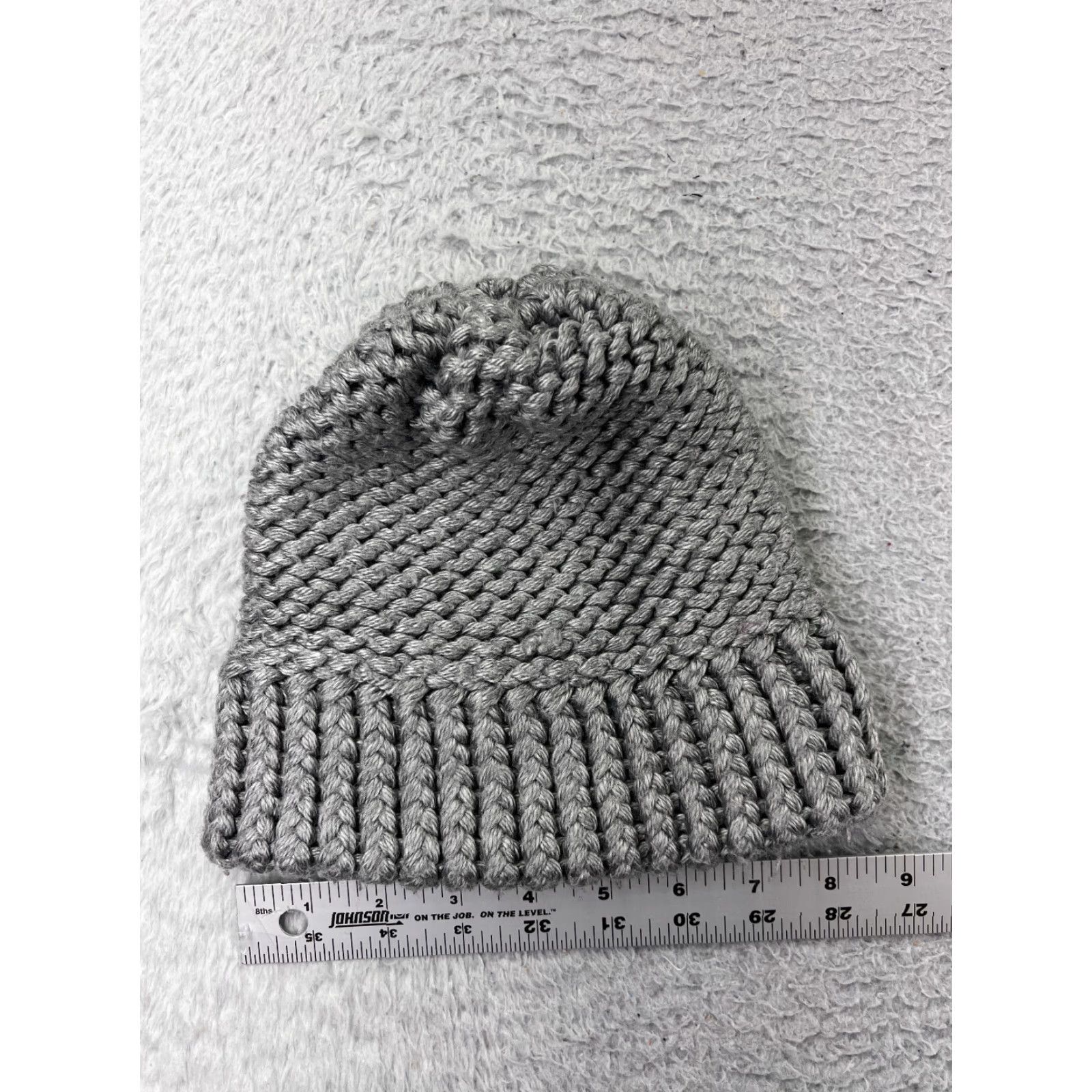 Vintage Windriver Beanie Wool Gray One Size Adult Knit Hat Mens Winter Ski Snow Snowboard Crochet Cap Size ONE SIZE - 3 Thumbnail