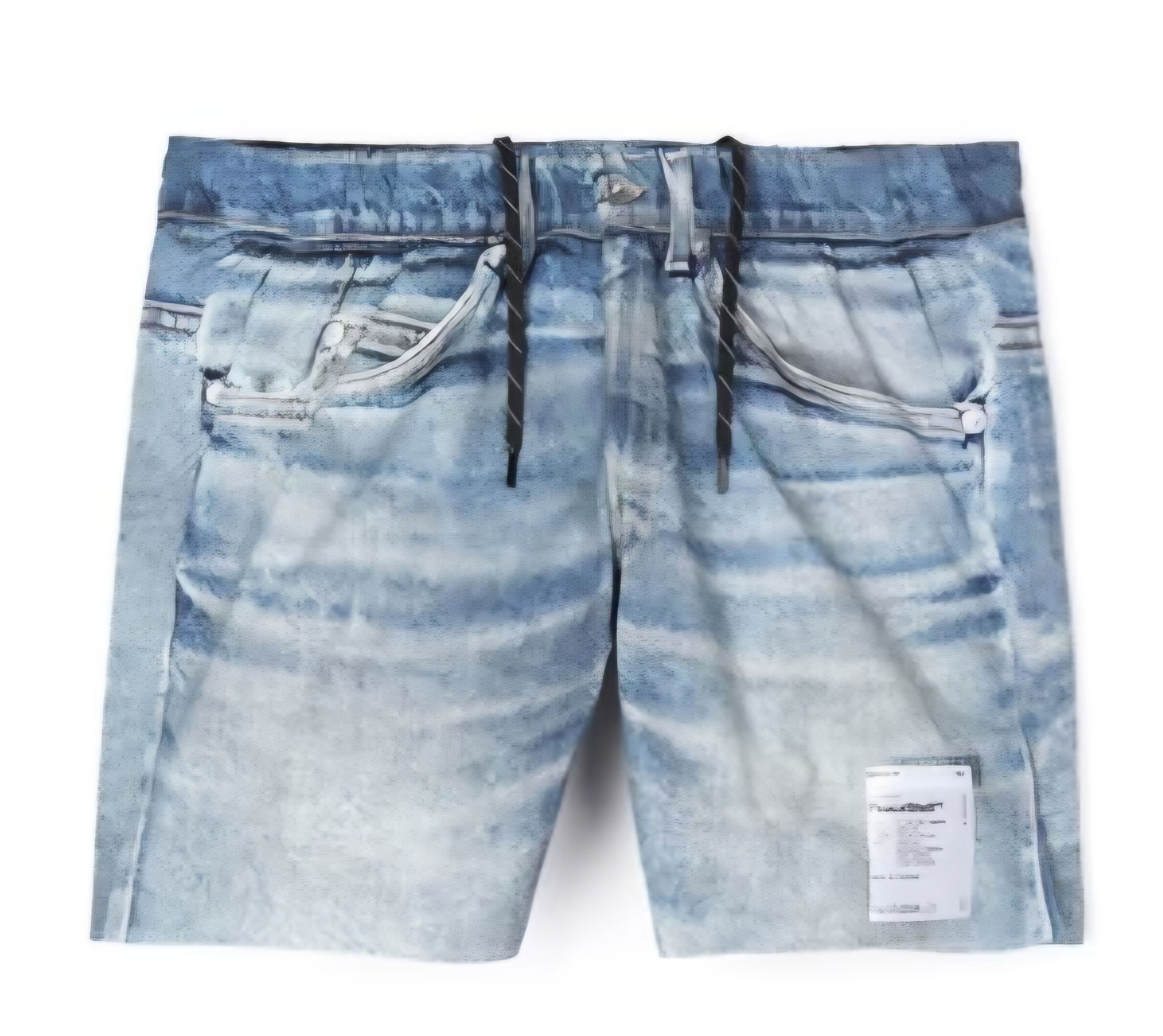 Image of Satisfy Digital Denim Peaceshell Shorts Size 3 Nwt, Men's