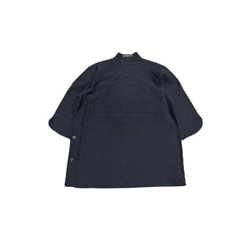 Japanese Brand 🔥Vintage M’s Collection Kimono Shirt Diagonal Hidden Buttons Size US L / EU 52-54 / 3 - 2 Thumbnail