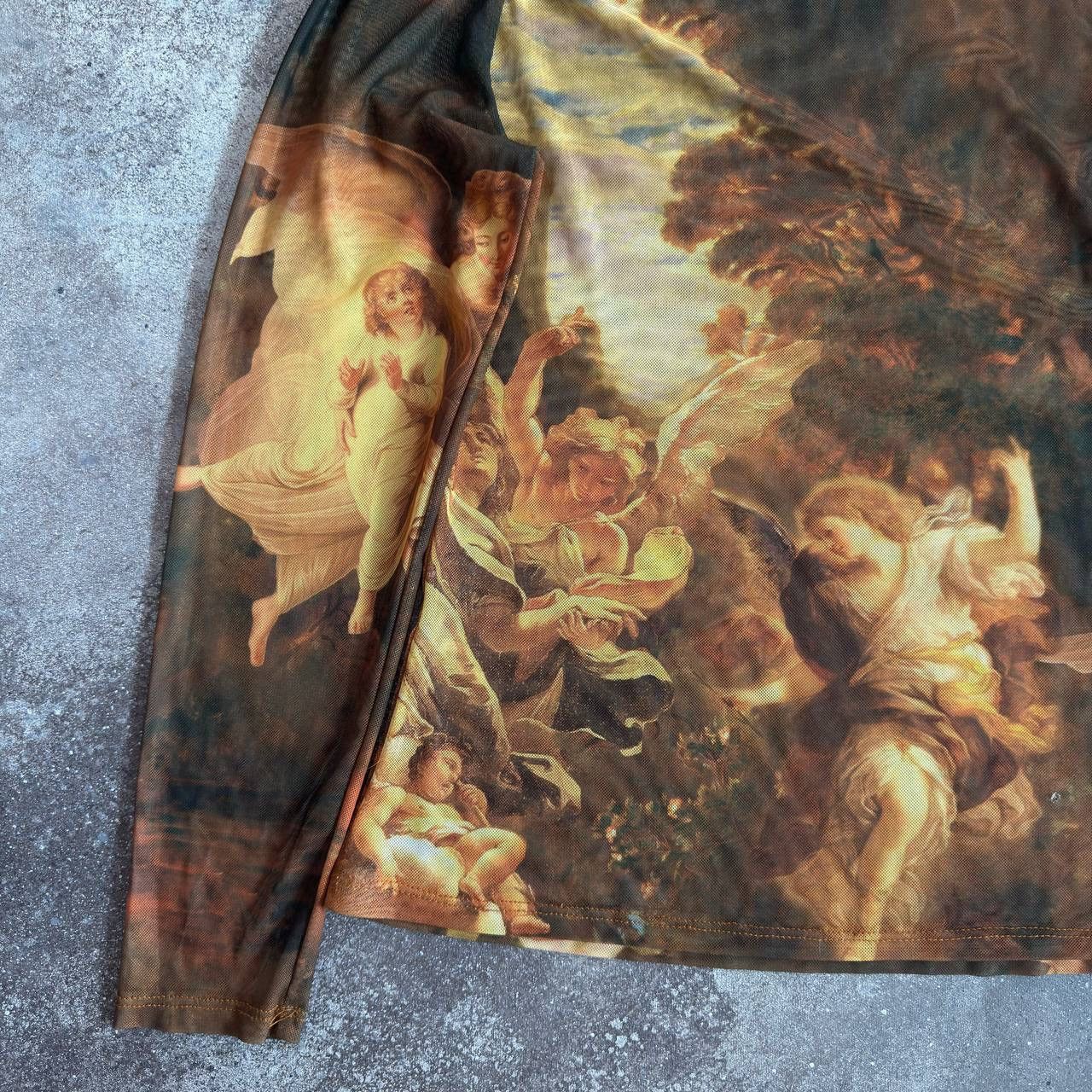 20471120 × Vintage Jean Paul Gaultier Style Full Mesh Y2K Long Sleeve Top Size M / US 6-8 / IT 42-44 - 6 Thumbnail