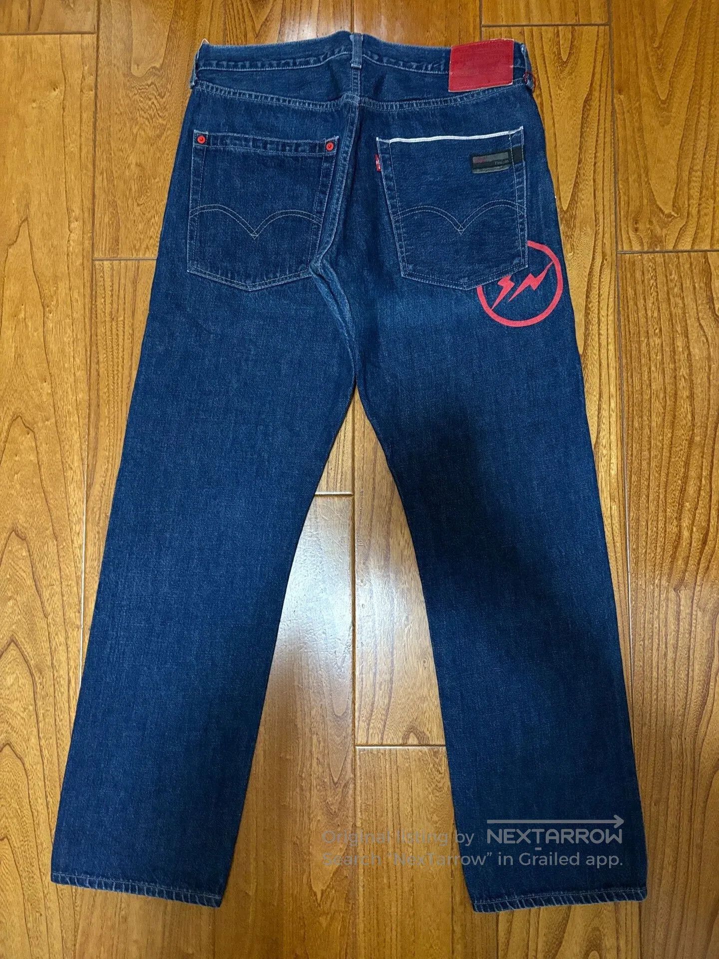 Levi's Levi's Fenom Red Flash Unwashed Jeans. Size US 34 / EU 50 - 3 Thumbnail