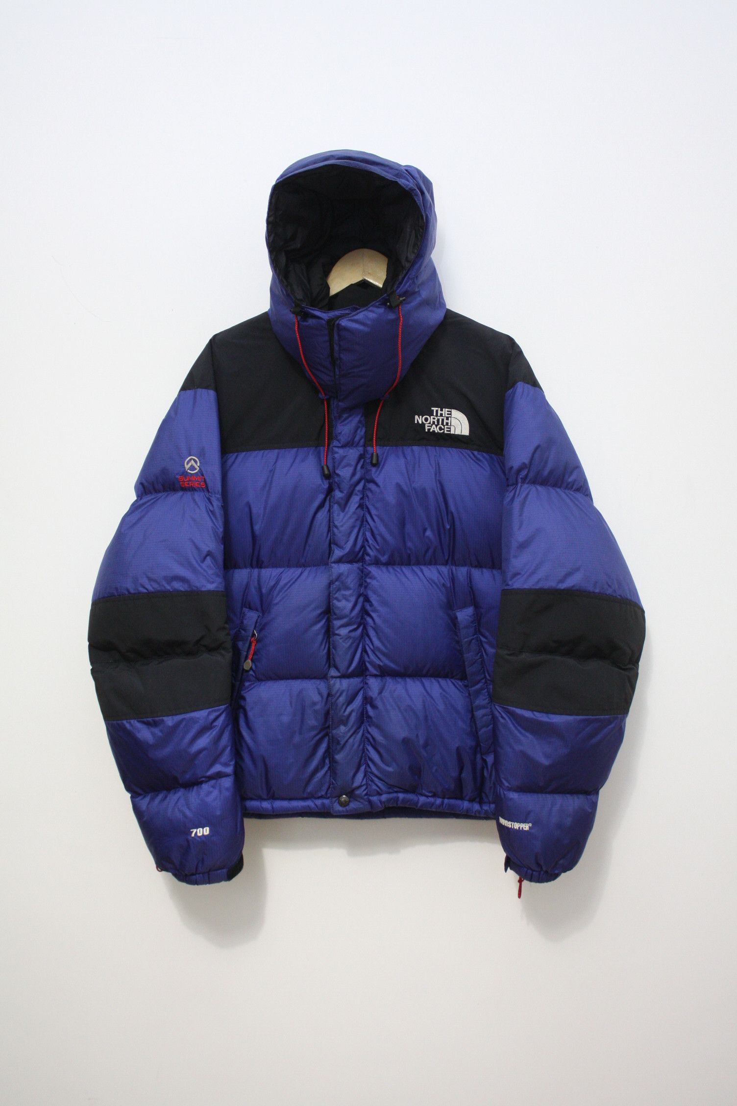 image of The North Face Baltoro Navy Black Puffer Down Jacket Men's M in Navy/Black (Size Medium)