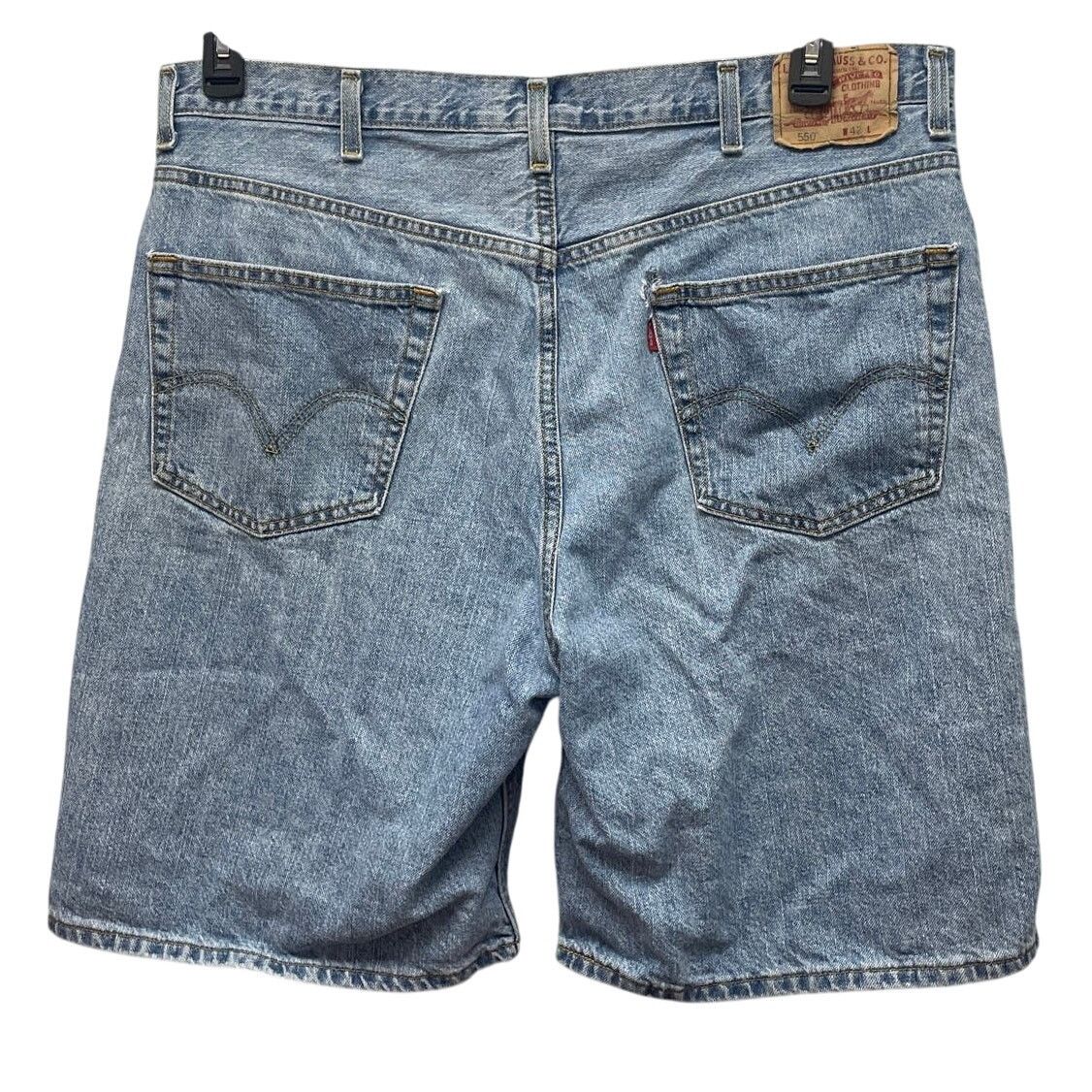 Levi's Levi's 550 Mens 42 Waist Medium Cotton Blend Denim Shorts Size US 42 / EU 58 - 2 Thumbnail