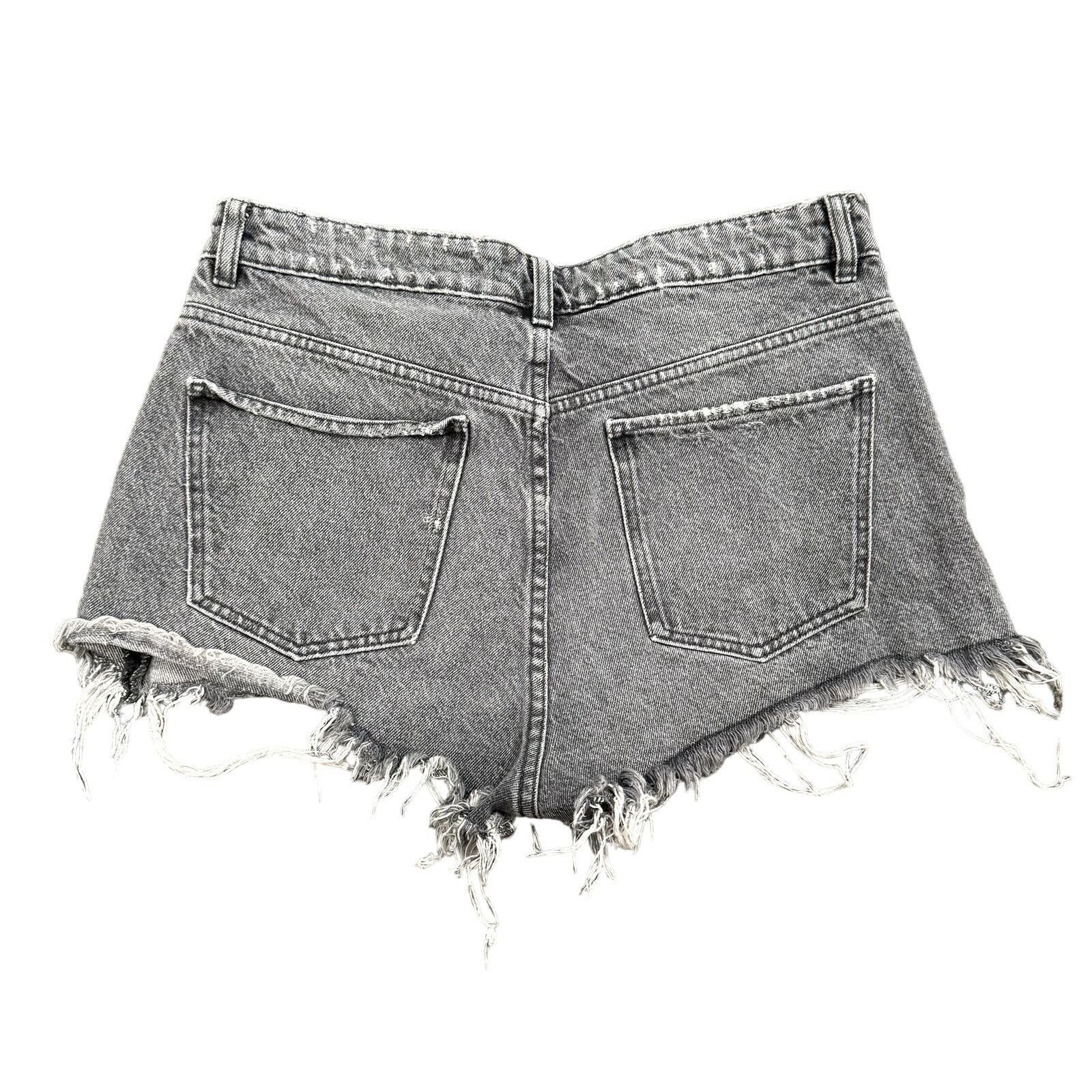 Zara Zara High Rise Jean Cut Off Shorts in Gray, Size 8 Size 30" / US 8 / IT 44 - 3 Thumbnail