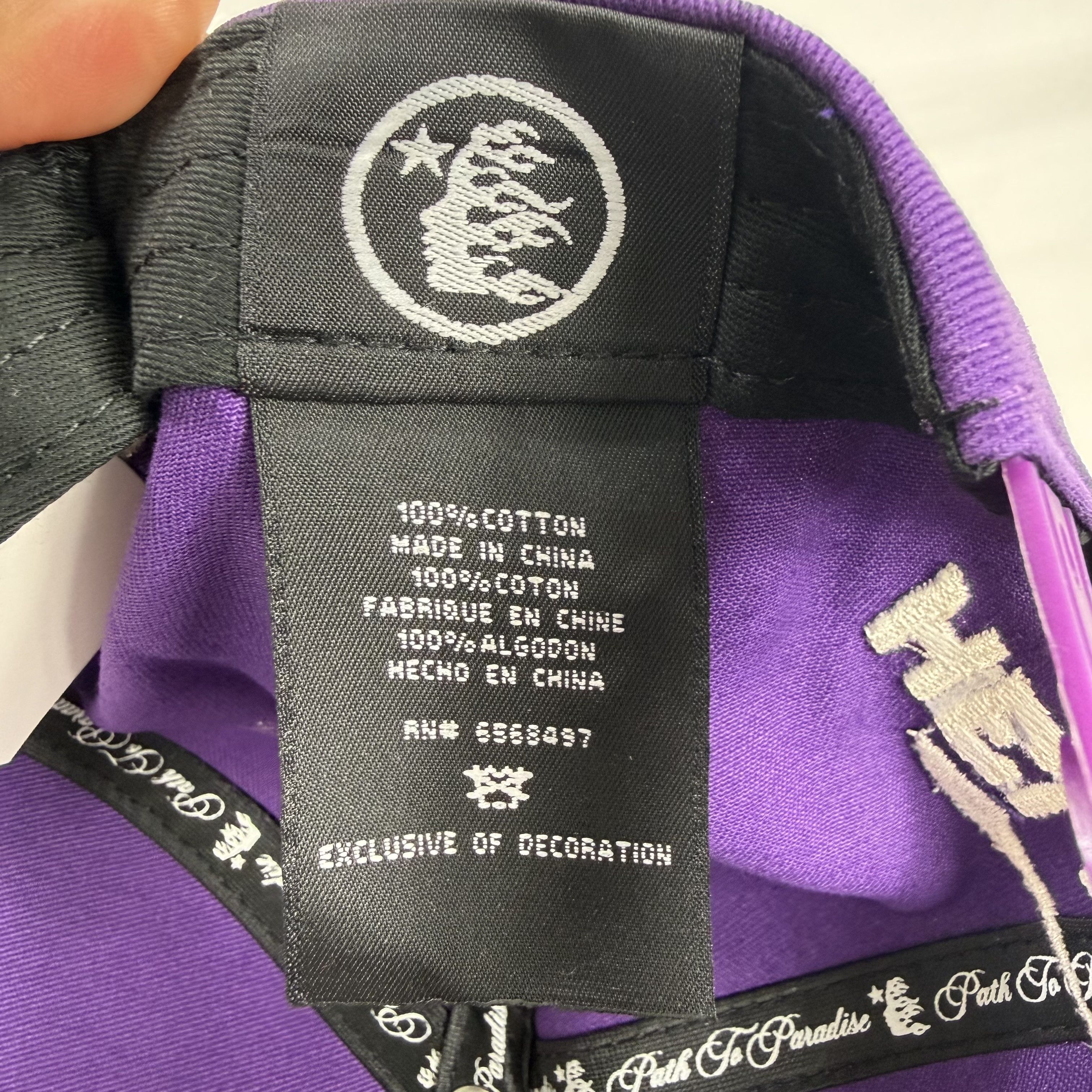 HELLSTAR Hellstar Records Purple Flame Head Star Snapback Adjustable Size ONE SIZE - 8 Thumbnail