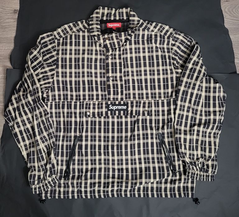 Supreme nylon hot sale plaid pullover