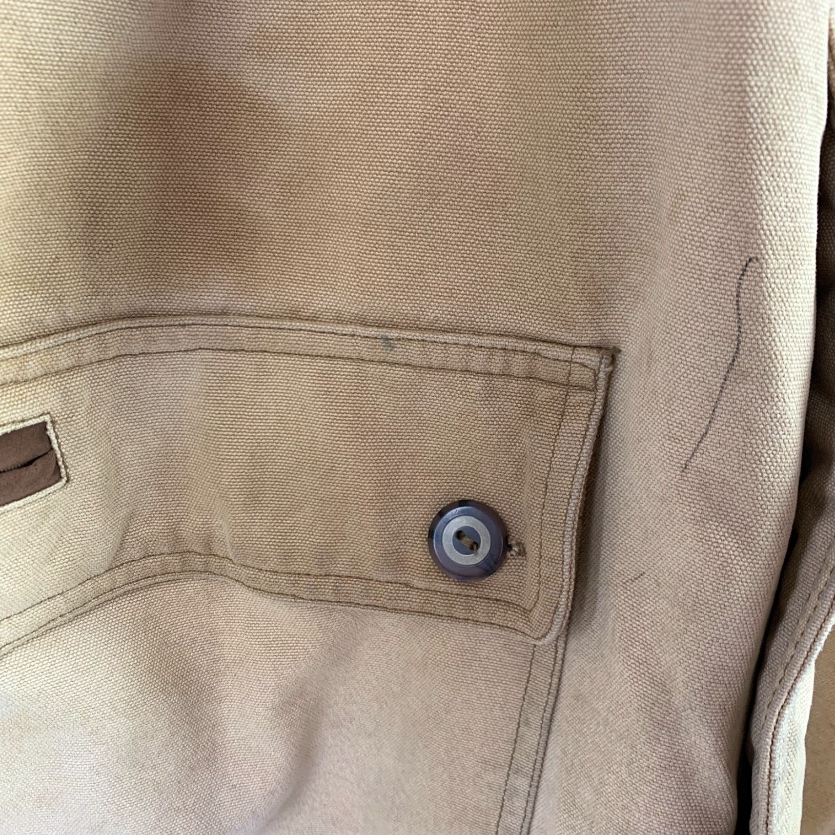 Vintage VINTAGE Duxbak Work Chore Tan Canvas Coat Jacket M Chore Jacket Size US M / EU 48-50 / 2 - 3 Thumbnail