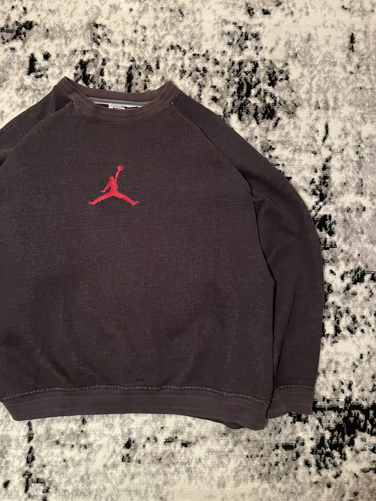 Jordan Brand × Nike × Vintage Sweater Jordan Vintage Crazy Fit Streetwear 80s Big Logo Size US L / EU 52-54 / 3 - 2 Thumbnail