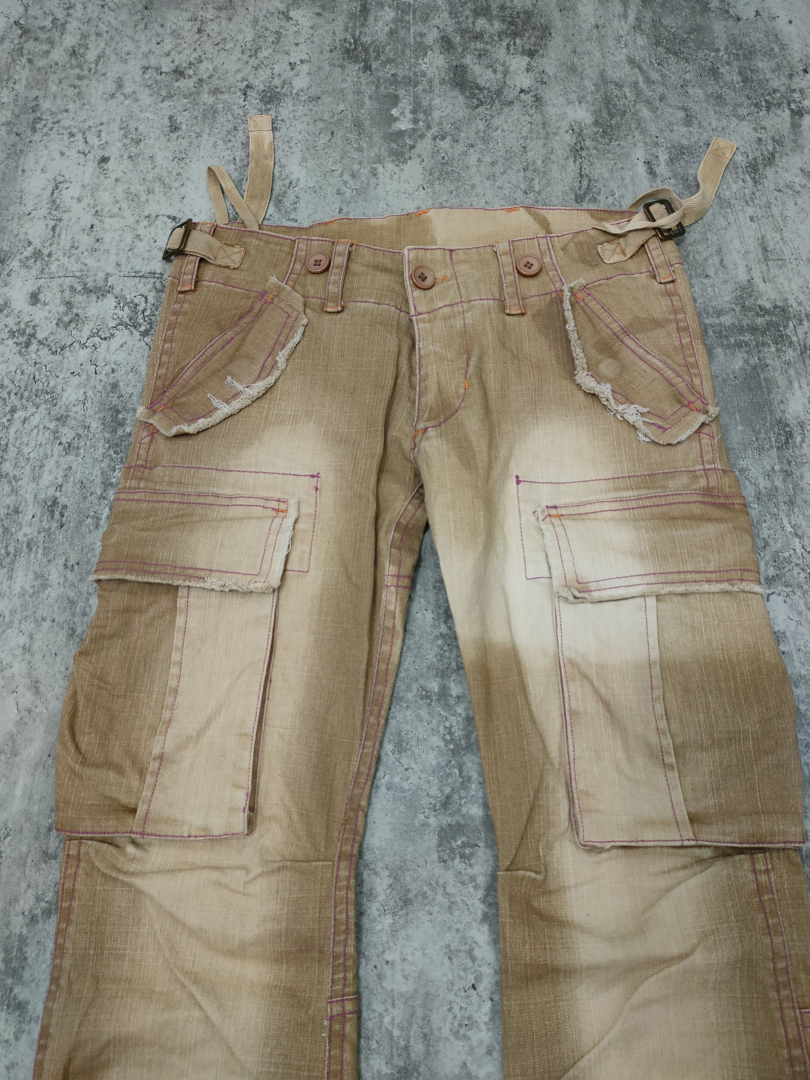 If Six Was Nine × Japanese Brand × Le Grande Bleu (L.G.B.) Delyle Cargo flare pans Size 29" - 8 Thumbnail