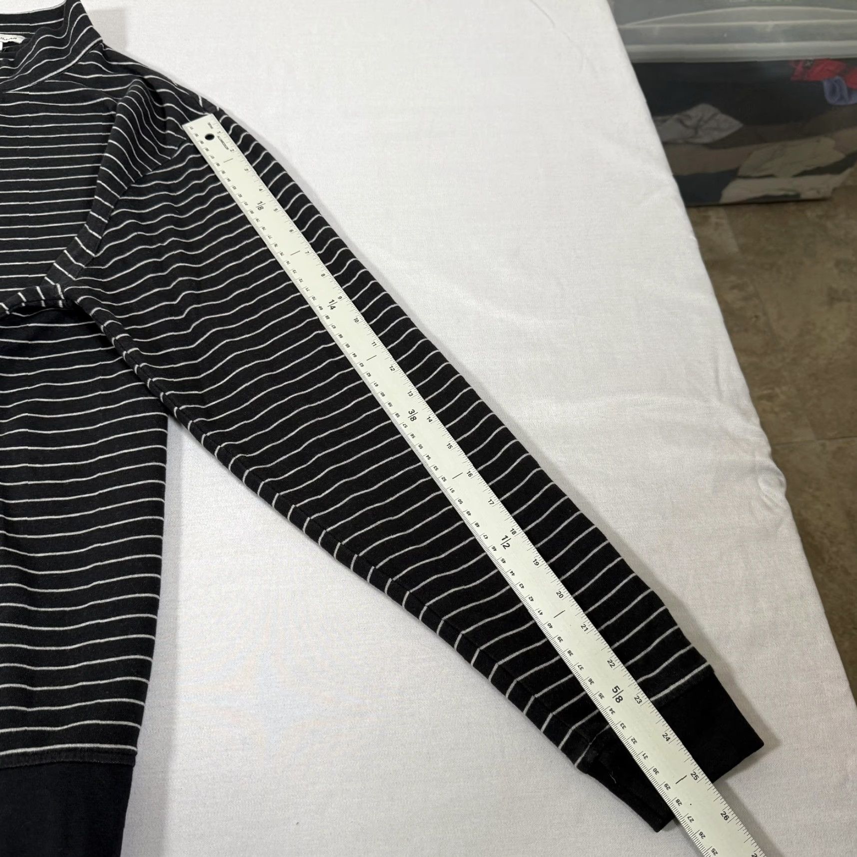 Peter Millar Peter Millar Shirt Mens L Gray Striped 1/4 Zip Pullover Knit Golf Casual Size US L / EU 52-54 / 3 - 5 Thumbnail