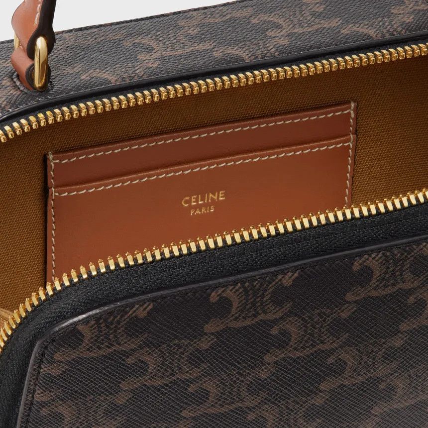 Celine o1bcso1str0725 Size : OS /10M022 Triomphe Canvas Bag in Tan Size ONE SIZE - 4 Thumbnail