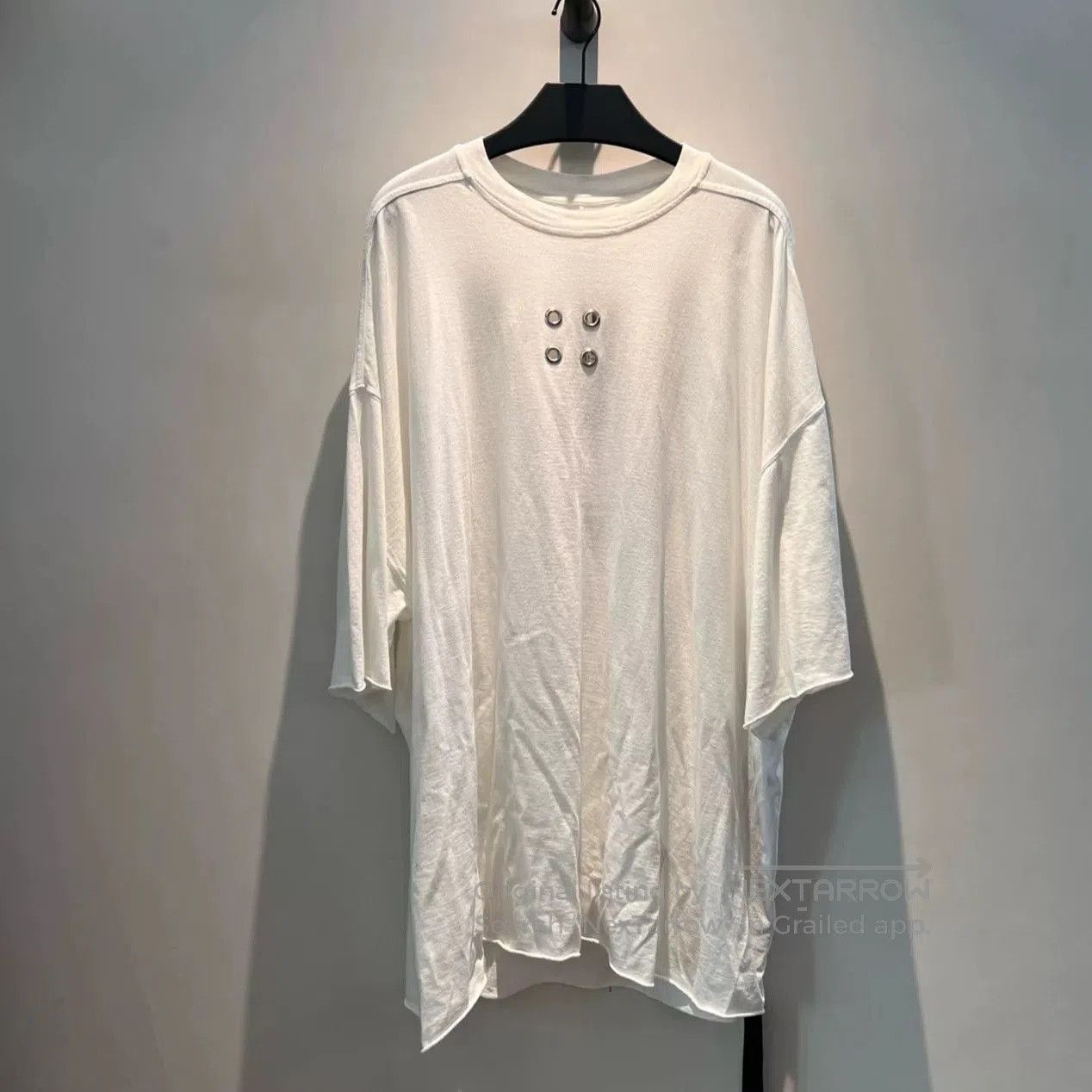 rick owens classic oversized short sleeve shirt.