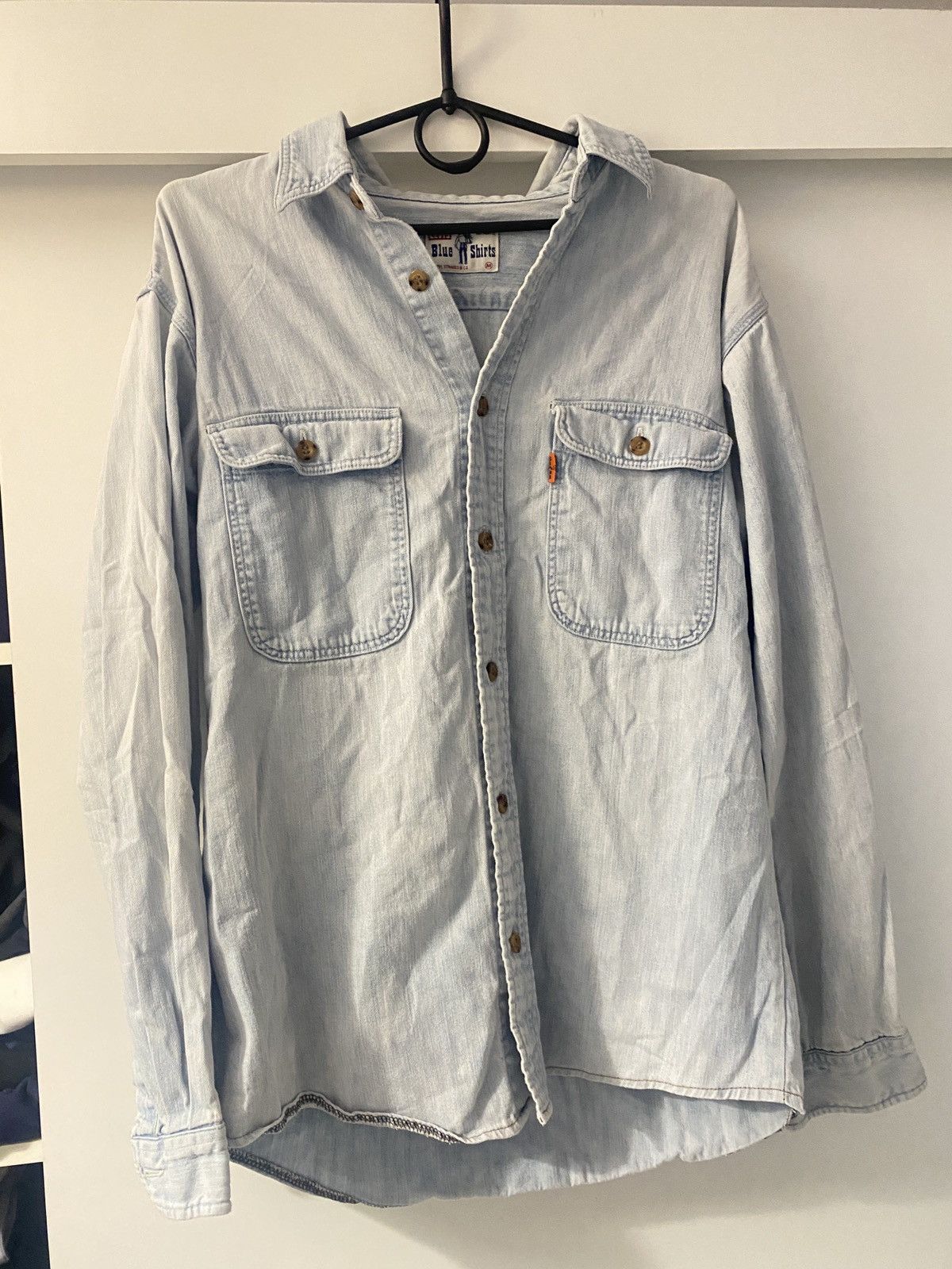Levi's Vintage Clothing Vintage cowboy baby blue levis shirt button up 90s Size US M / EU 48-50 / 2 - 4 Thumbnail