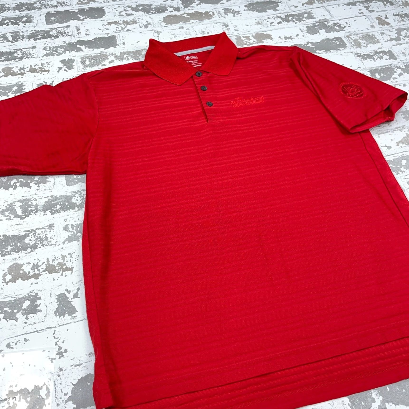 Adidas Adidas Polo Shirt Men L Red Performance Golf Club Tournament Clima Cool Size US L / EU 52-54 / 3 - 5 Thumbnail