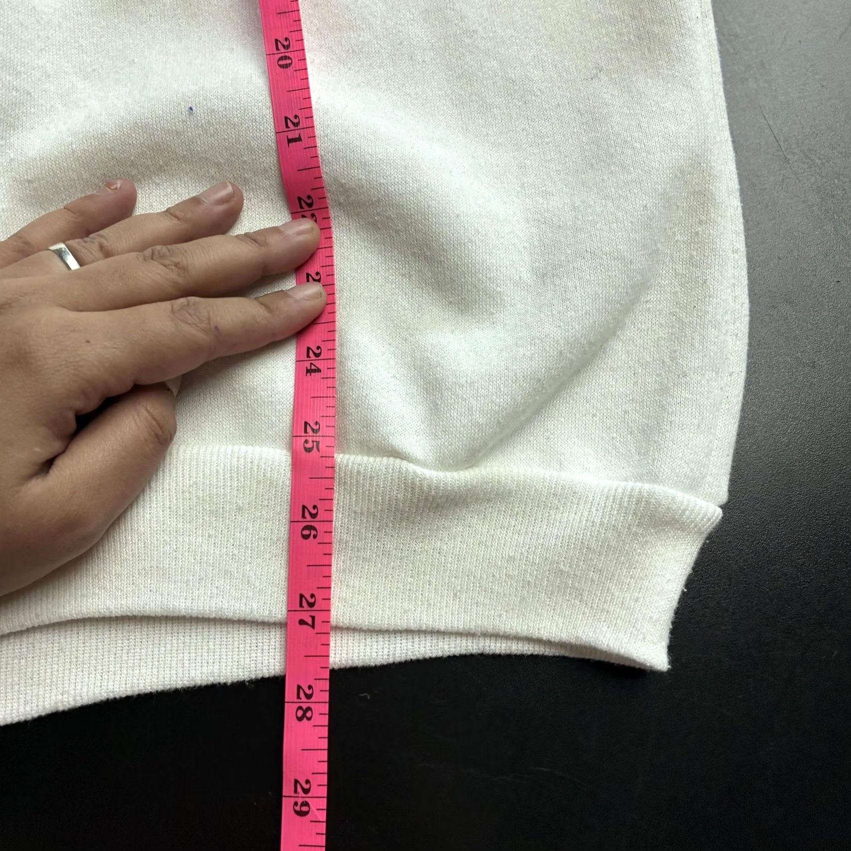 Vintage VINTAGE Diamond Dust Sweatshirt Womens Large White Glitter Necklace Graphic Size L / US 10 / IT 46 - 5 Thumbnail