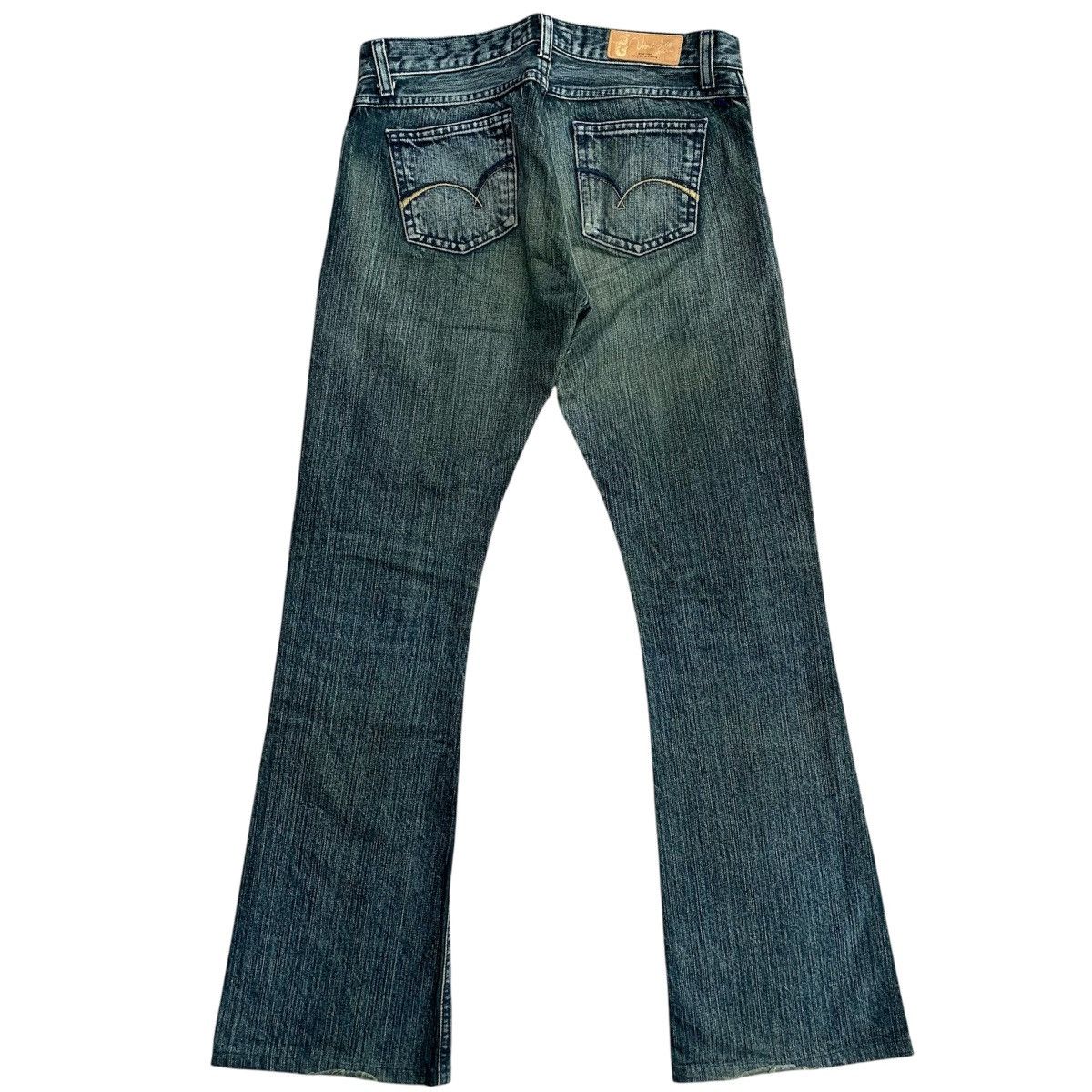 Edwin Vintage Y2K Japan Edwin Jeans Flare Bootcut Denim Pants Size 29" - 2 Thumbnail