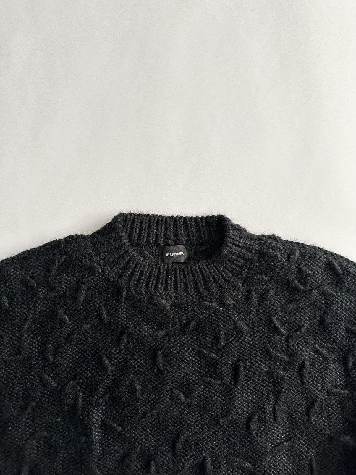 Jil Sander Jil Sander Early 2000’s Heavy Alpaca Textured Sweater Size US L / EU 52-54 / 3 - 3 Thumbnail