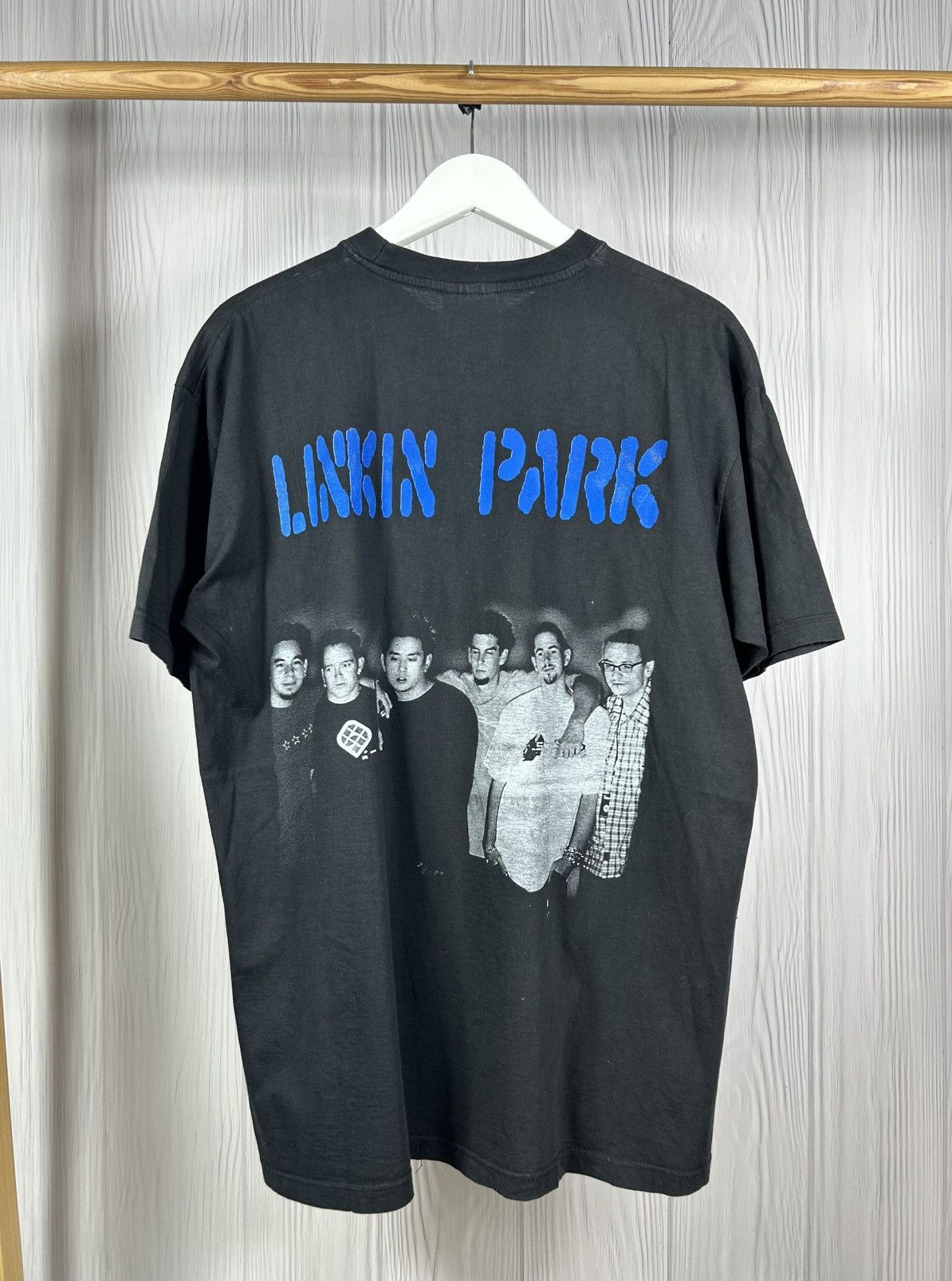 Band Tees RARE! Vintage 90s Linkin Park LP Rock Band Black T-Shirt XL Size US XL / EU 56 / 4 - 2 Thumbnail