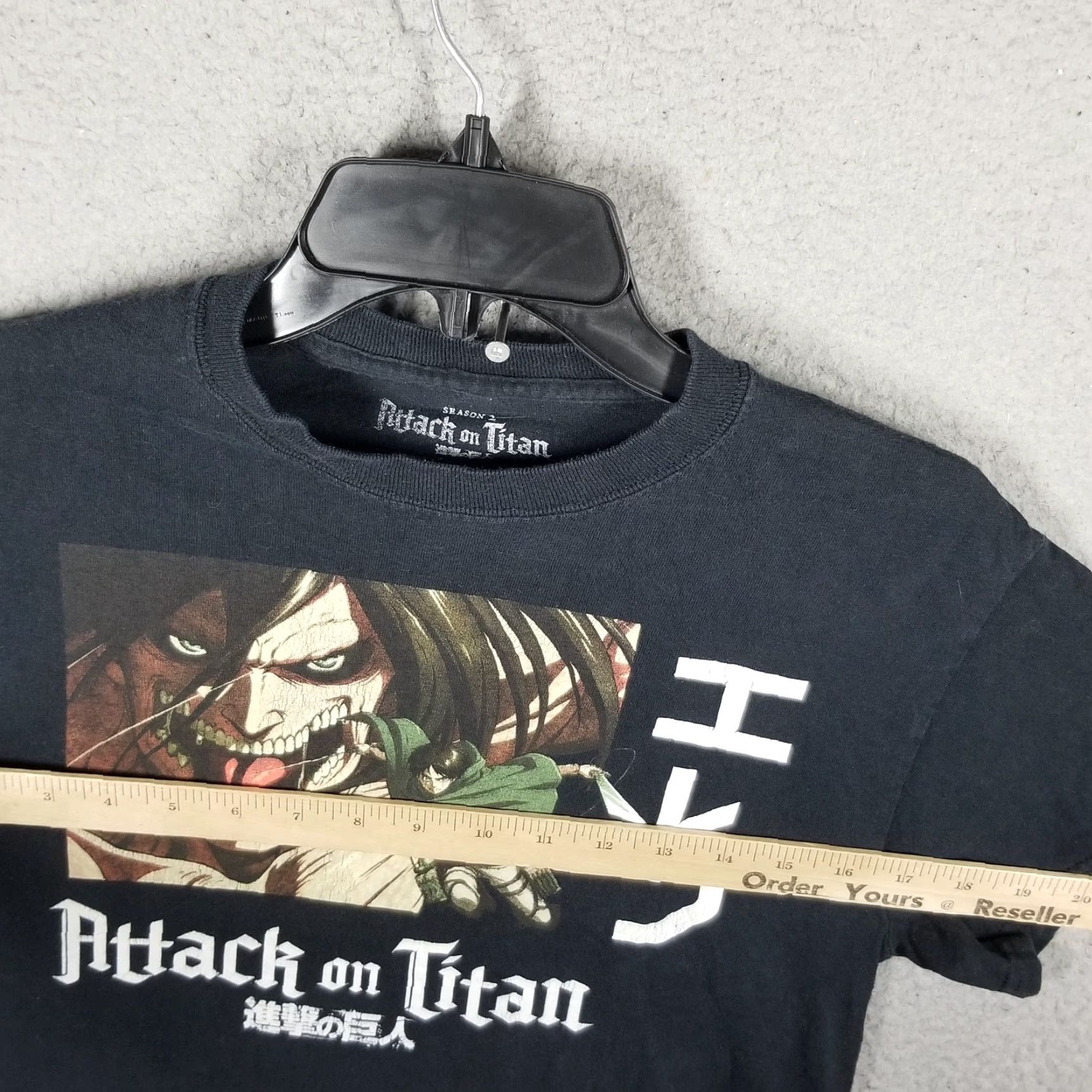 Ripple Junction VINTAGE Attack on Titan T-Shirt Men Small Black Anime Manga Graphic Tee Season 2 Eren Cosplay Size US S / EU 44-46 / 1 - 5 Thumbnail