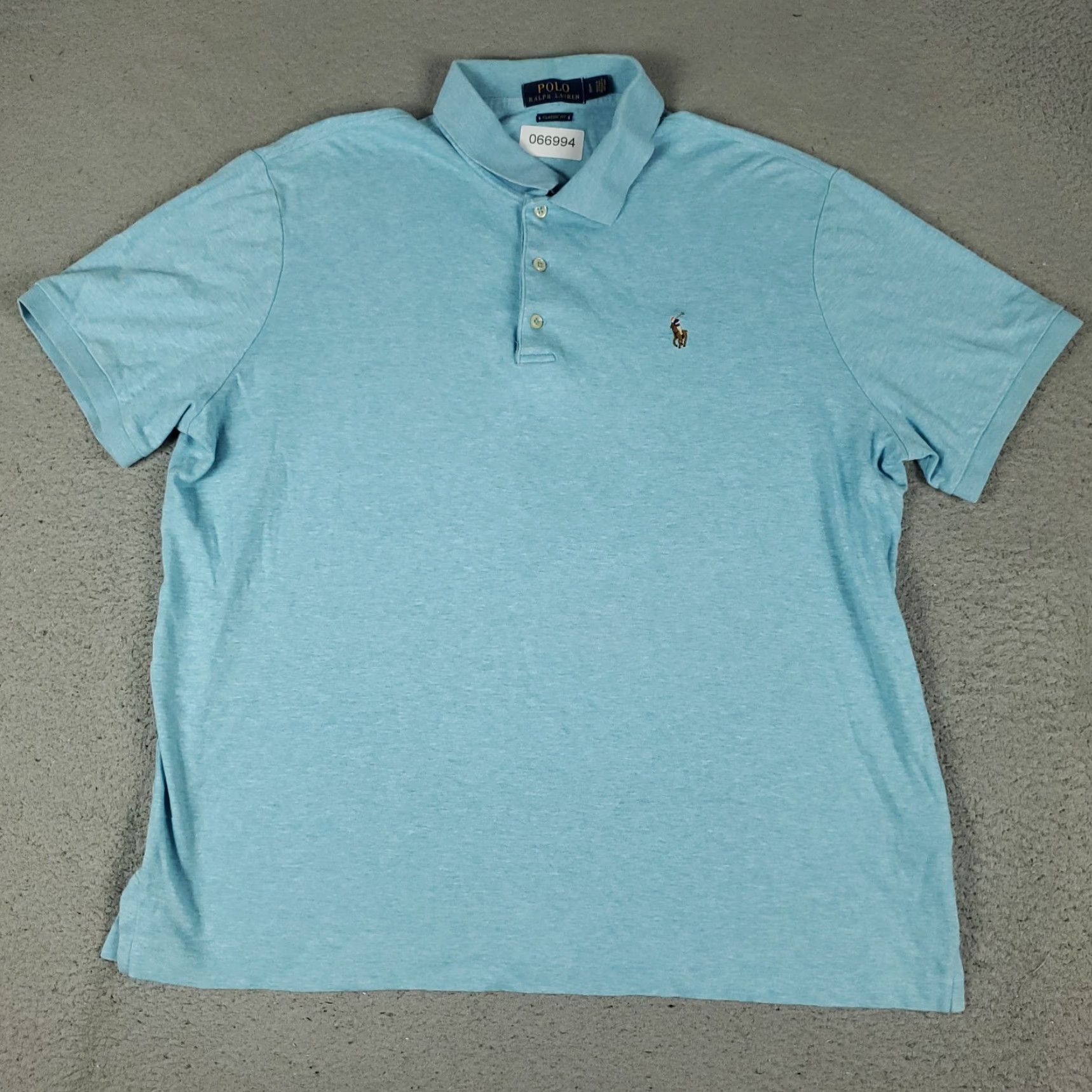 Ralph Lauren Ralph Lauren Polo Shirt Mens Large Blue Classic Fit Pony Short Sleeve Size US L / EU 52-54 / 3 - 3 Thumbnail