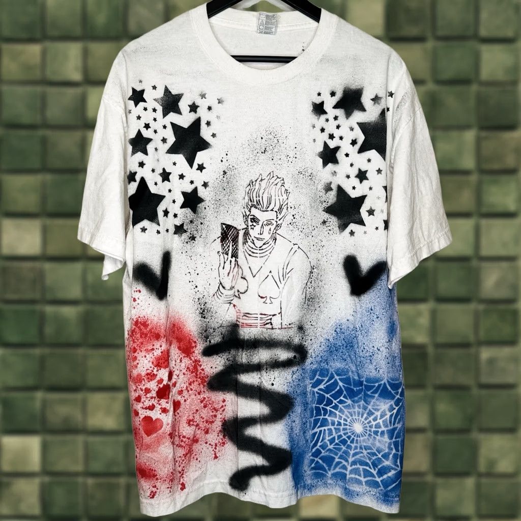 Hunter Hunter x Hunter Hisoka Killua Custom Airbrush Style Tee XL White Shirt Men Anime Art Size US XL / EU 56 / 4 - 1 Thumbnail