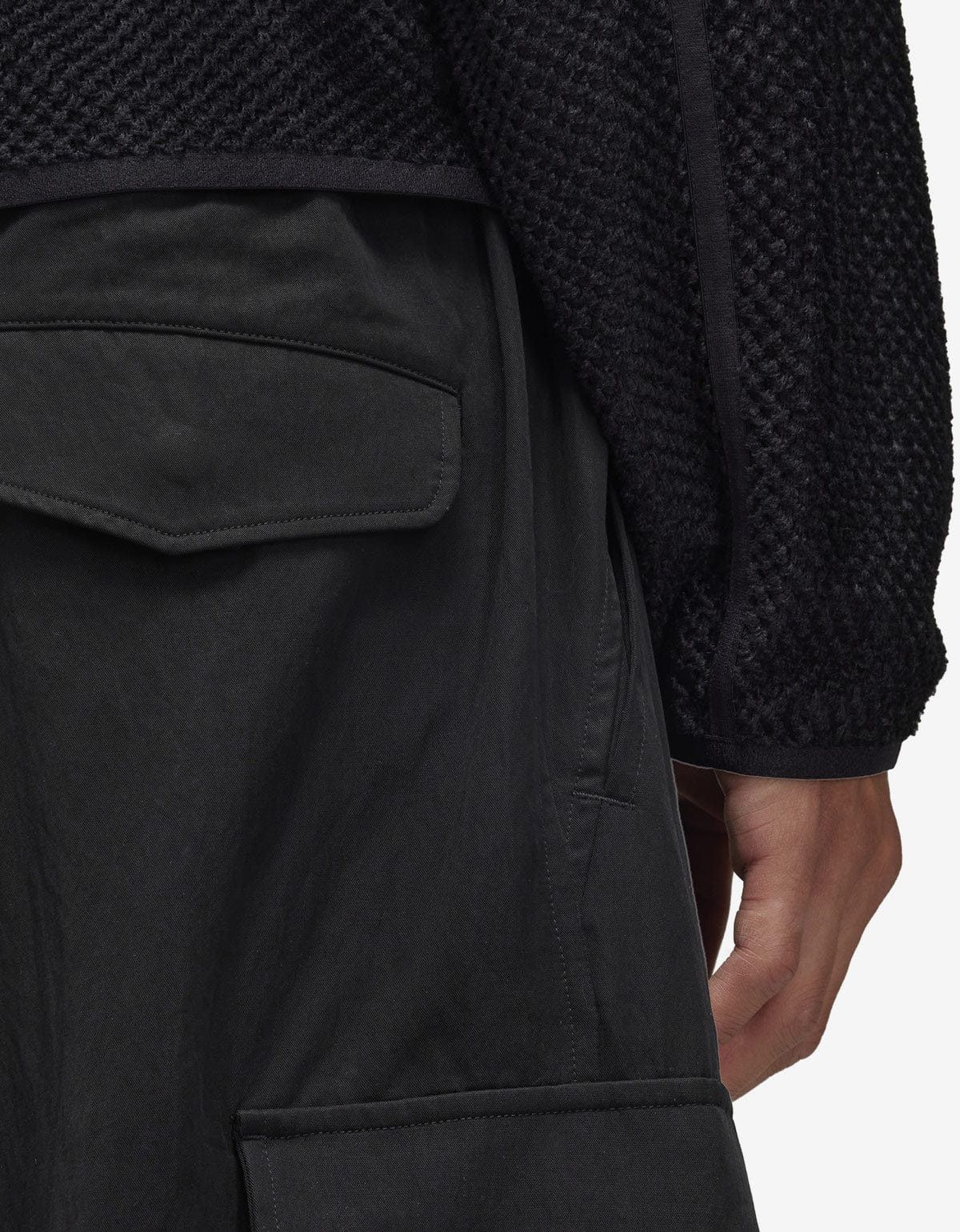 Y-3 Y-3 Black Refined Wool Cargo Pants Size US 36 / EU 52 - 7 Thumbnail