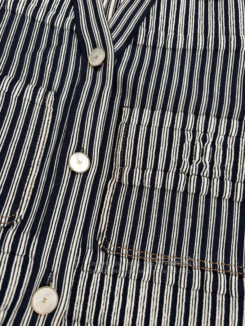 Chanel Chanel Striped V-neck vest Size XXS / US 00 / IT 34 - 3 Thumbnail