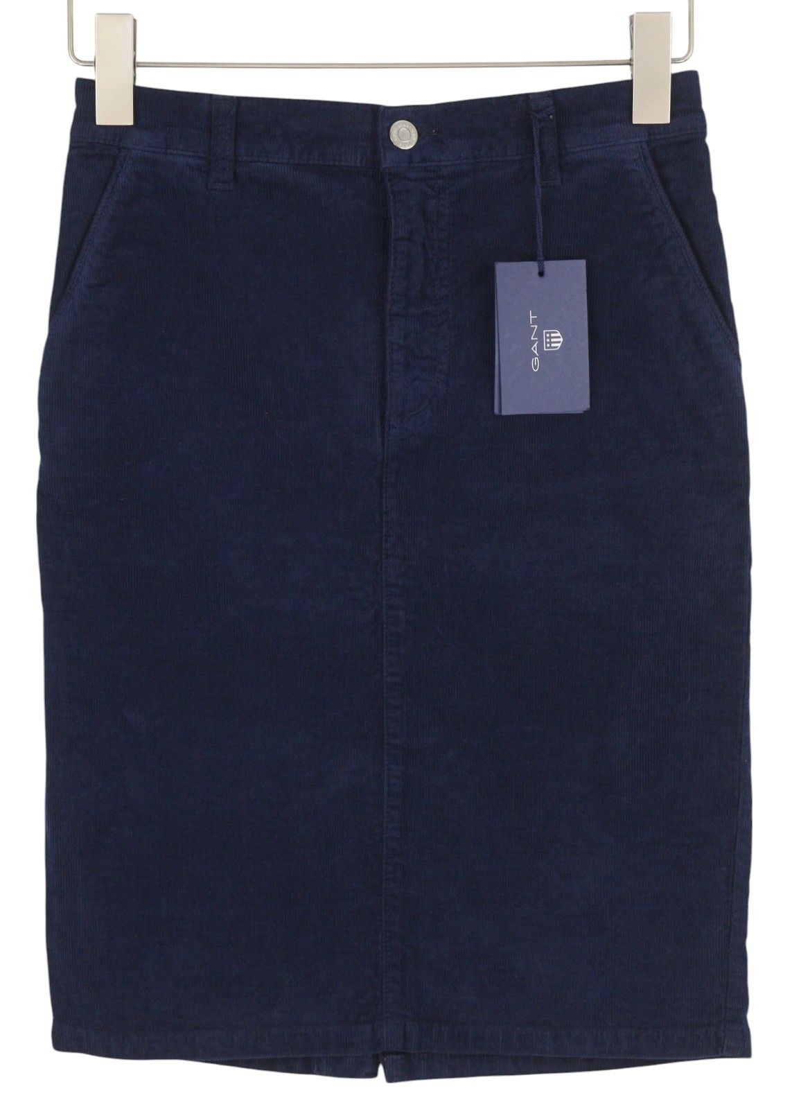 Gant EU36 Dark Blue Corduroy Zip Fly Pockets Skirt 84932 Size 28" / US 6 / IT 42 - 1 Thumbnail