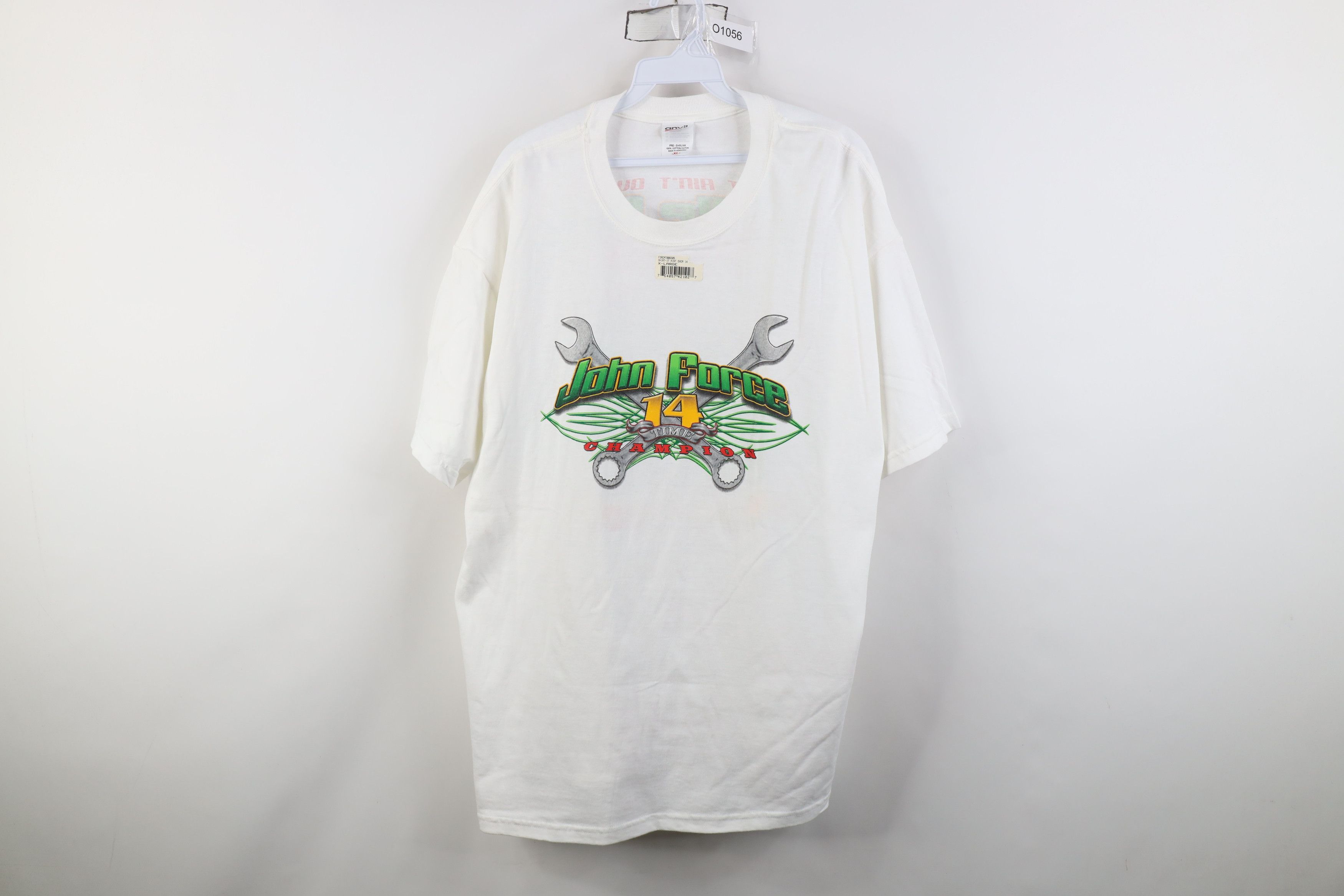Vintage Deadstock Vintage John Force 14 Time Champion Racing T-Shirt Size US XL / EU 56 / 4 - 1 Thumbnail