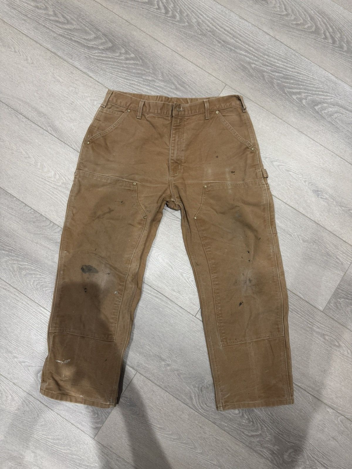 Carhartt × Vintage Vintage Baggy Carhartt Double Knee Carpenter Pants Size US 36 / EU 52 - 1 Thumbnail