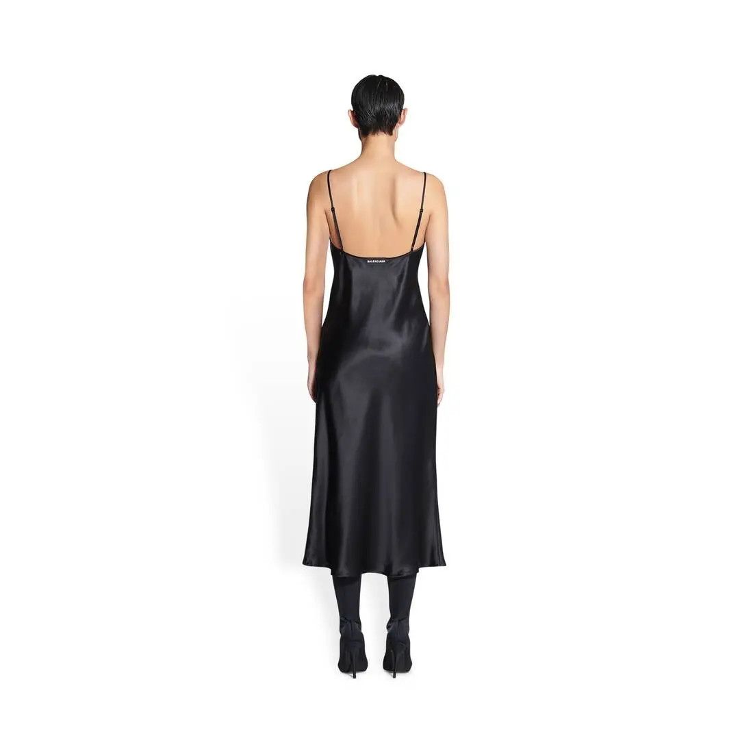 Balenciaga o1bcso1str0425 Pyjama Dress in Black Size M / US 6-8 / IT 42-44 - 4 Thumbnail