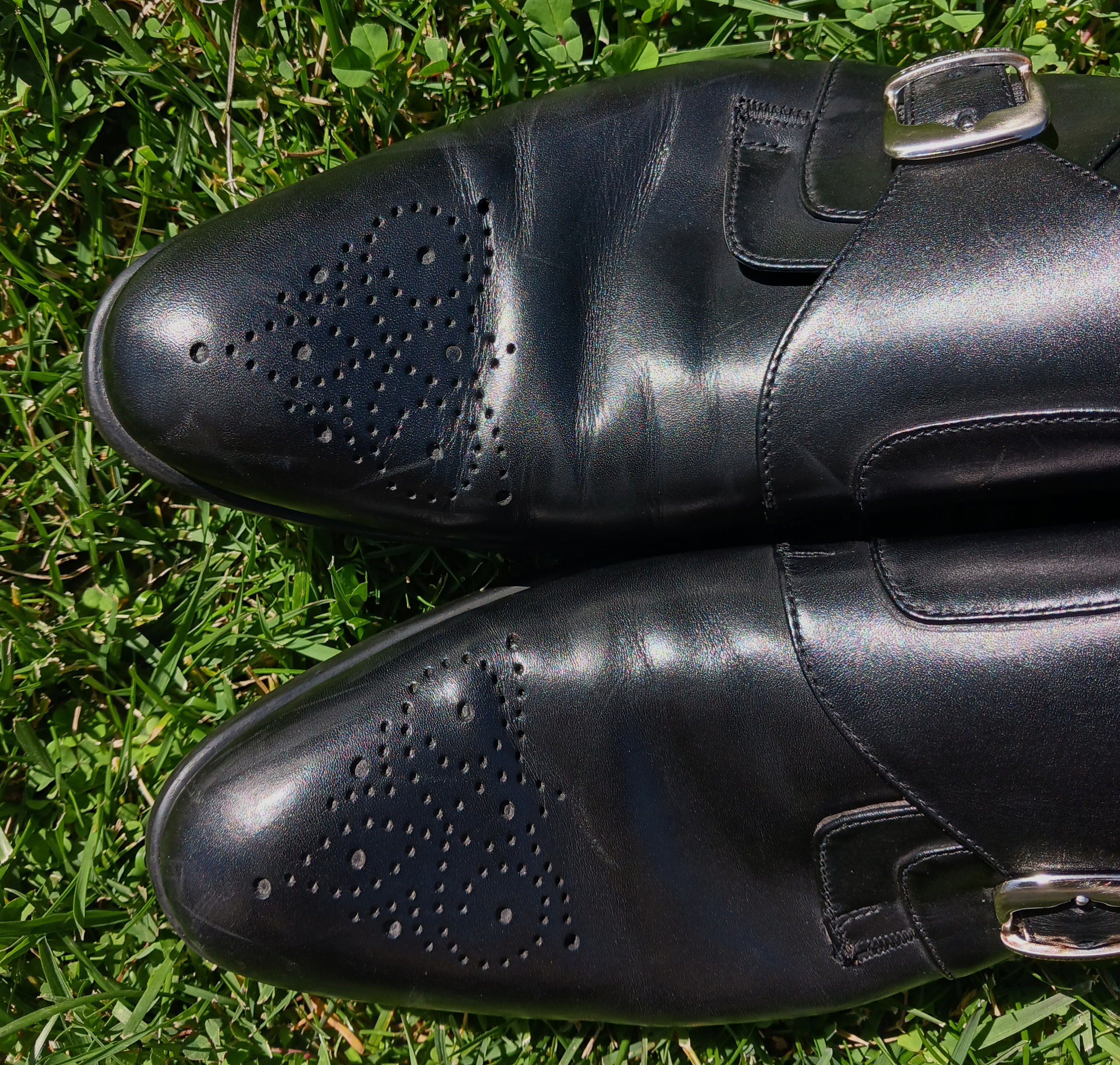 Bruno Magli Bruno Magli Italian Single Monk Strap Medallion Loafers Size US 12 / EU 45 - 12 Thumbnail