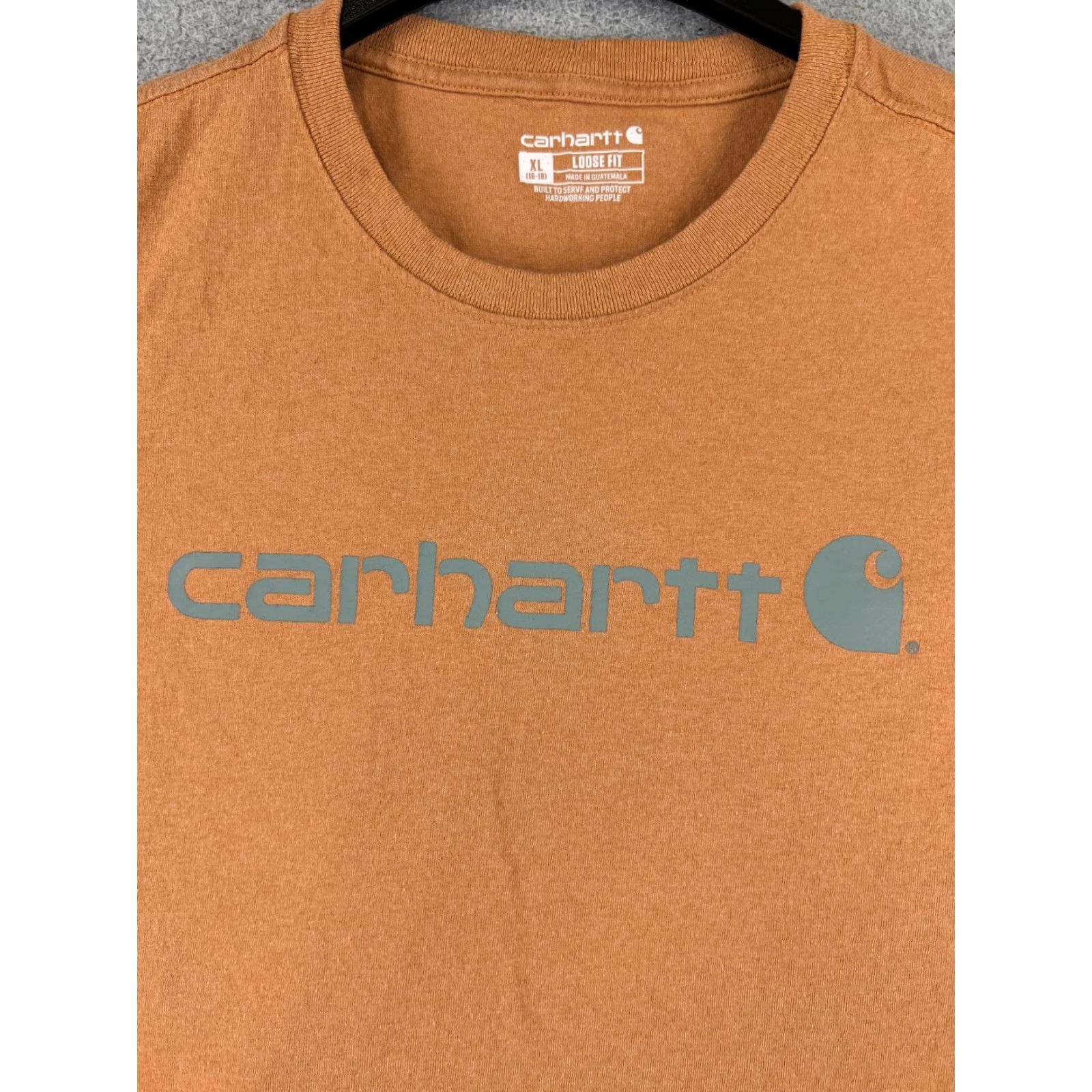 Carhartt Carhartt Shirt Womens XL Orange Short Sleeve Crew Neck Cotton Blend Jersey Size XL / US 12-14 / IT 48-50 - 6 Thumbnail