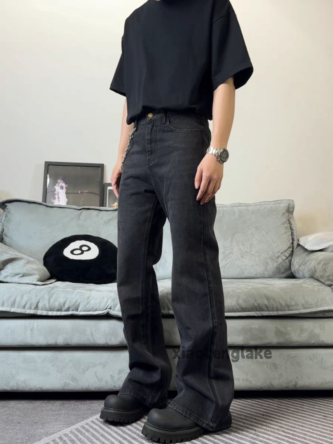 Jean × Vintage washed faded cleanfit yuppie bootcut punk flared jeans Size US 28 / EU 44 - 8 Thumbnail