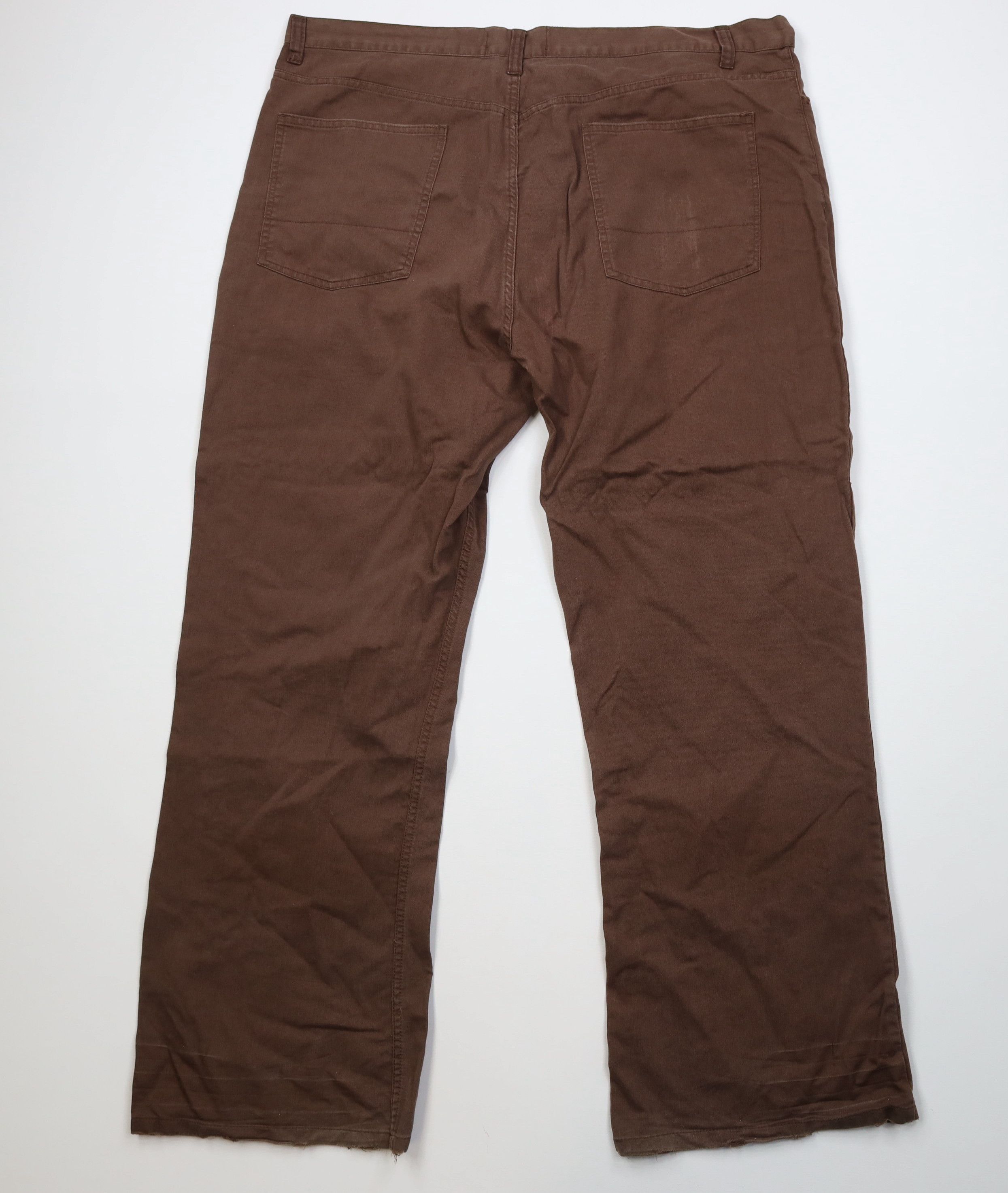 Vintage Vintage 90s Y2K Streetwear Baggy Wide Leg Twill Pants Brown Size US 42 / EU 58 - 11 Thumbnail