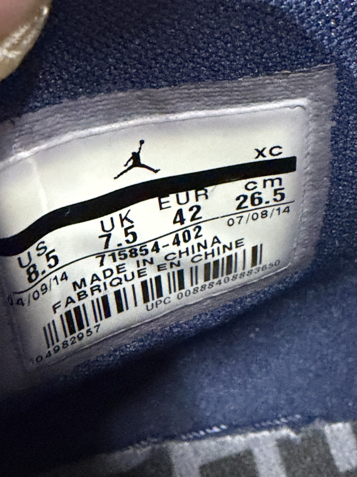 Jordan Brand Jordan 1 Jeter RE2PECT Size 8.5 (2014) Size US 8.5 / EU 41-42 - 10 Thumbnail