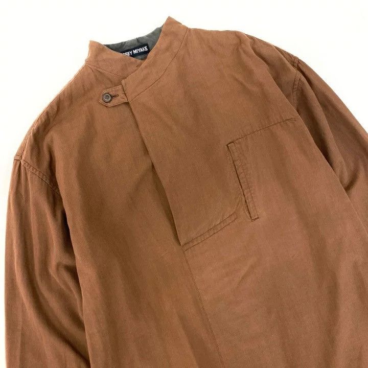 Issey Miyake ISSEY MIYAKE 1990s Asymmetric Collar Oversized Shirt Size US M / EU 48-50 / 2 - 3 Thumbnail