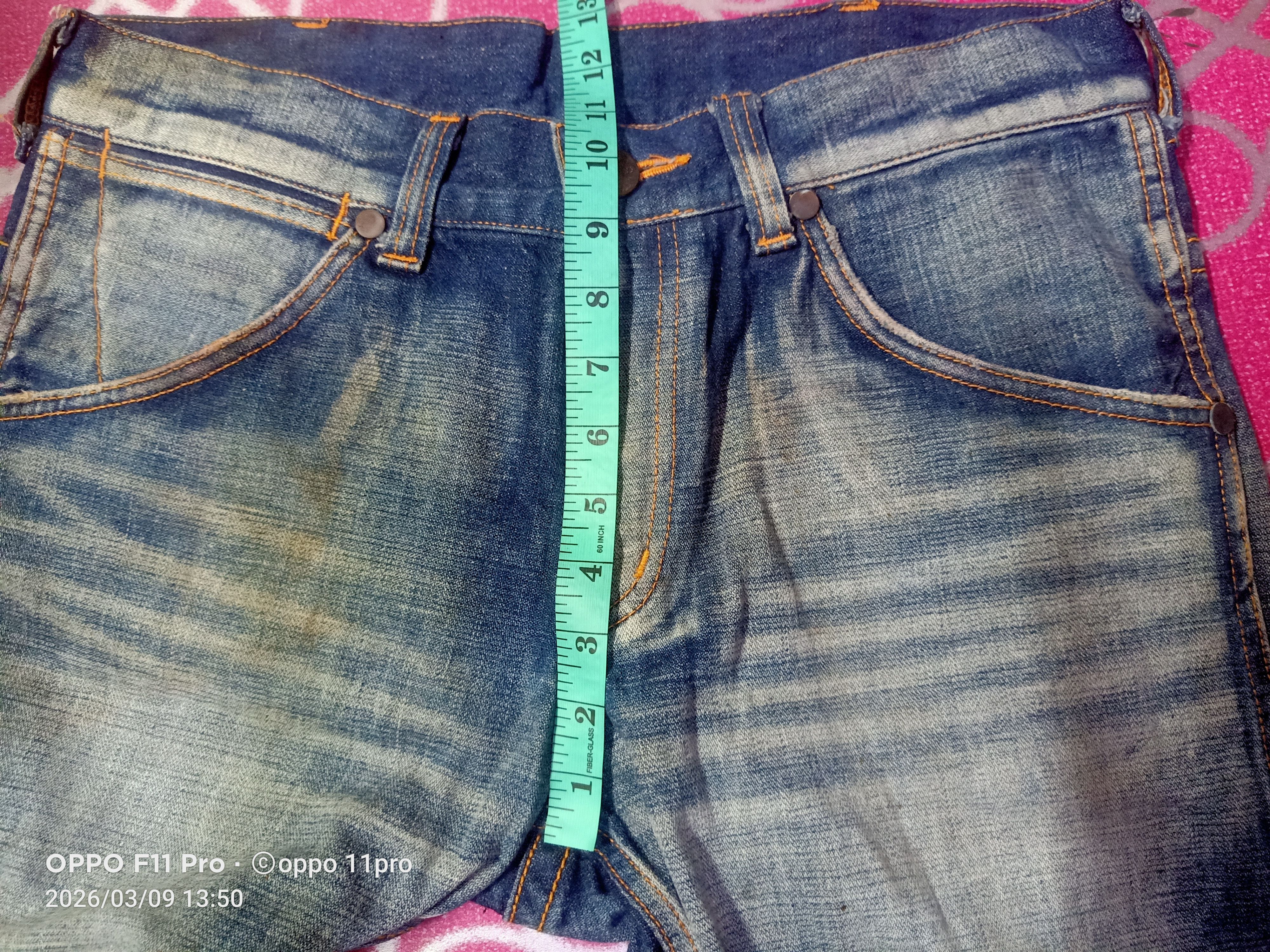 If Six Was Nine 💥Wrangler MudWash BuckleBack Denim 35X25💥 Size US 35 - 10 Thumbnail