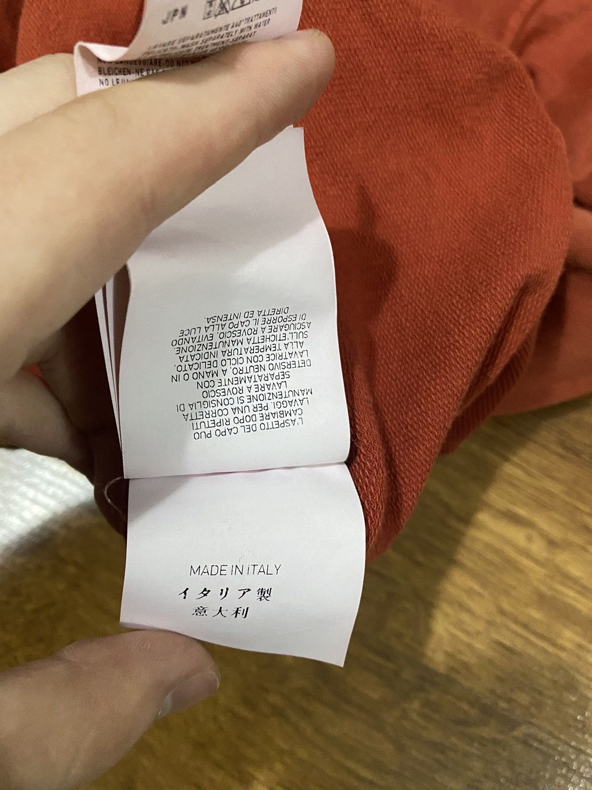 Massimo Osti Stone Island luxury rare vintage 2000 orange Hoodie Button Size US M / EU 48-50 / 2 - 17 Thumbnail