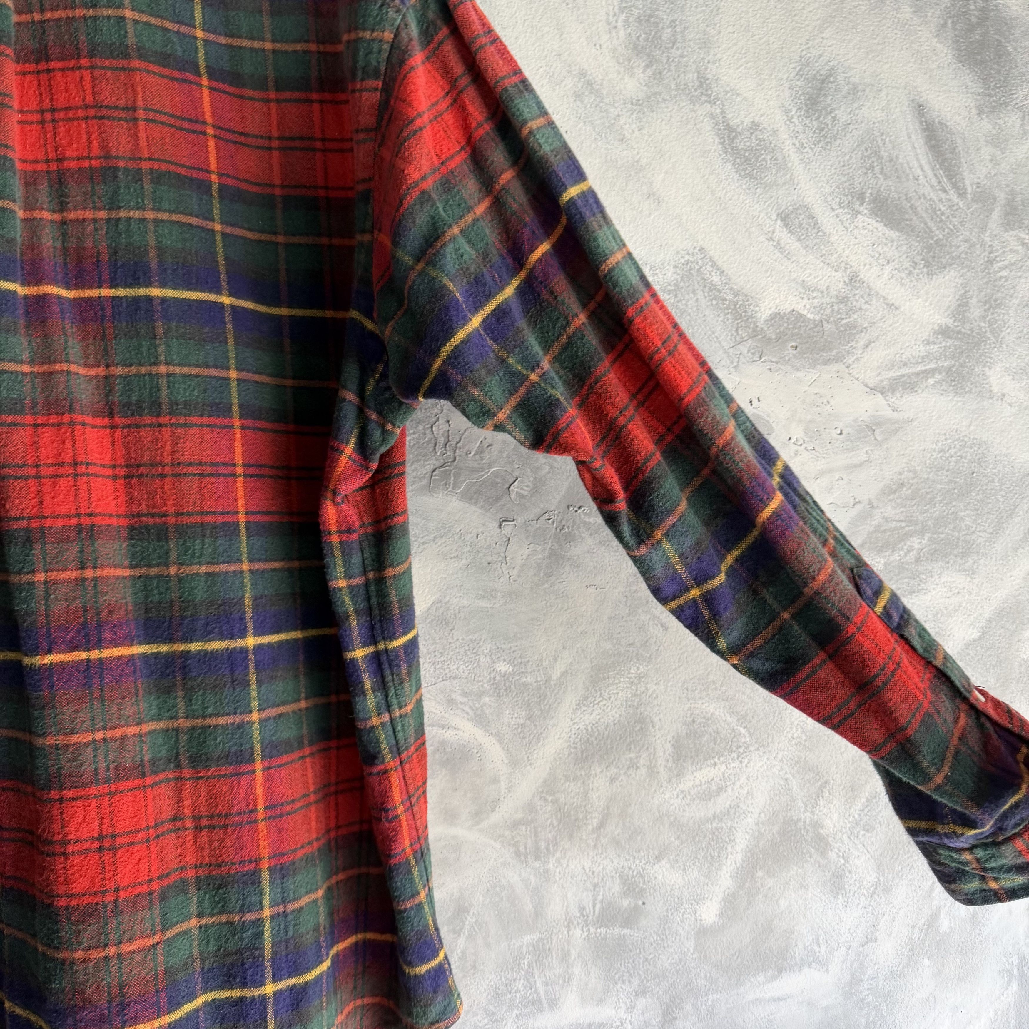 Polo Ralph Lauren Vtg Polo Ralph Lauren Button Down Shirt Tartan Plaid Flannel Size US XL / EU 56 / 4 - 7 Thumbnail