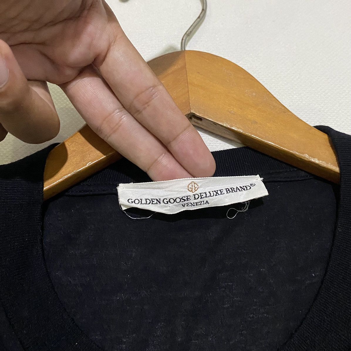 Golden Goose Golden goose deluxe brand Tshirt black on black logo Size US M / EU 48-50 / 2 - 3 Thumbnail