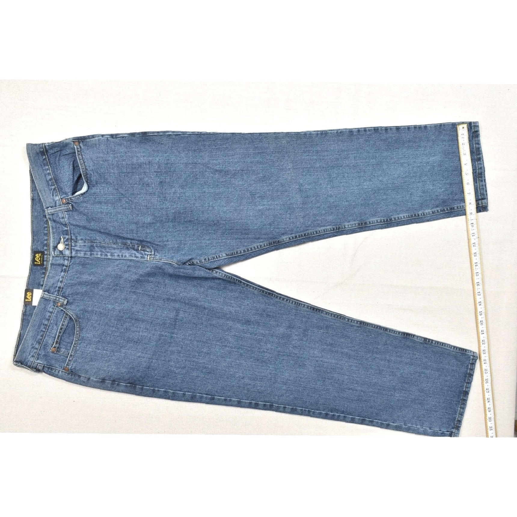 Lee Lee Jeans Straight Leg Jeans Mens 42x32 Relaxed Fit 5-Pocket Blue Denim New With Tags Pants Size US 42 / EU 58 - 5 Thumbnail