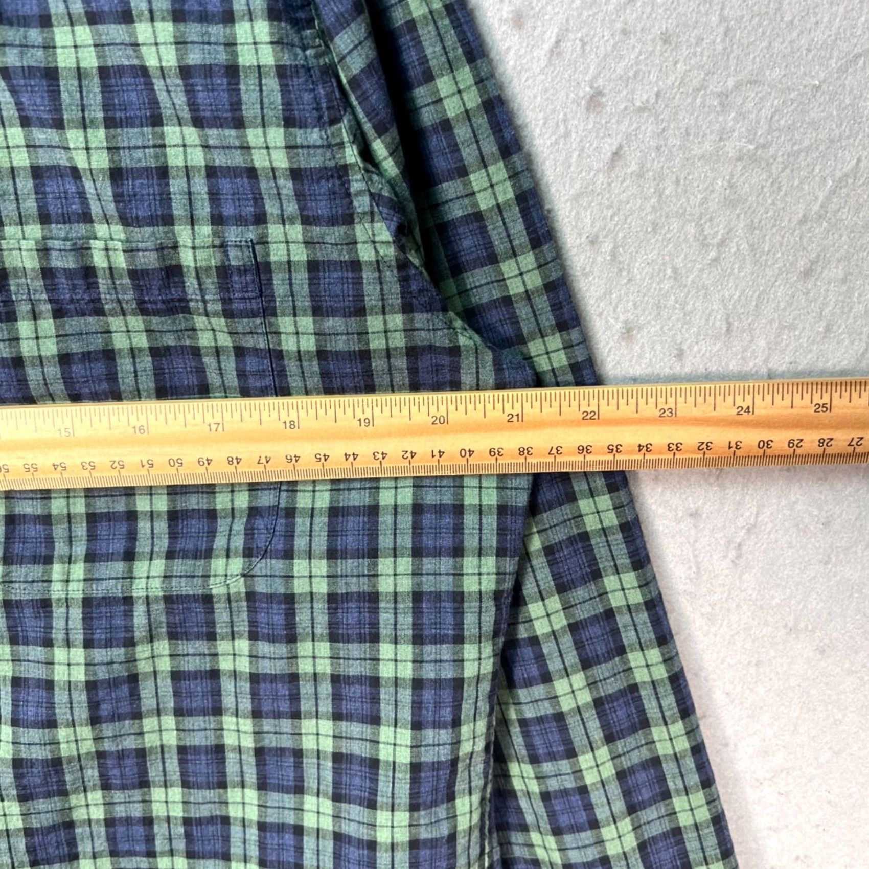 J.Crew J. Crew Shirt Button-Down Slim Fit Plaid Green Blue Cotton Mens Large L Size US L / EU 52-54 / 3 - 5 Thumbnail